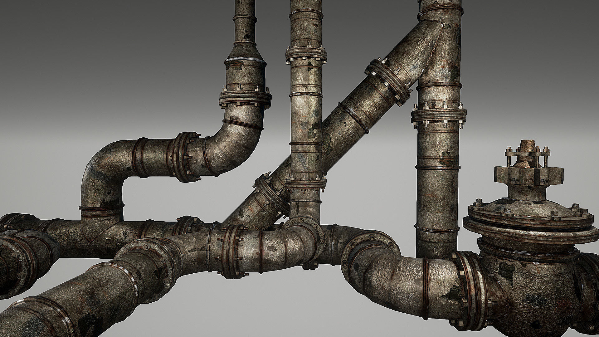 3D asset Rusted Pipes Pack | CGTrader