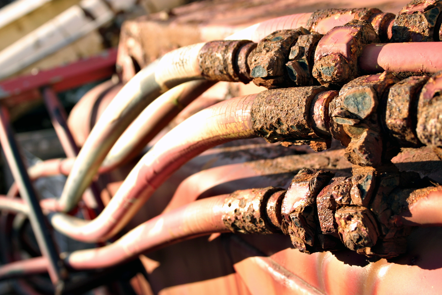 Rusted pipes photo