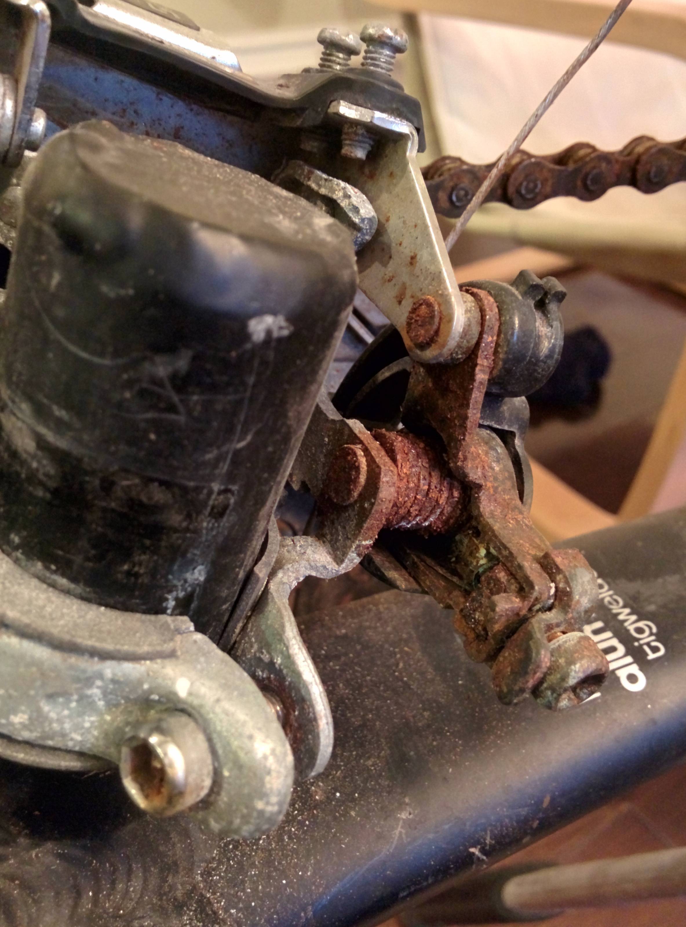 rust - Rusty Front Derailleur – Replace or Repair? - Bicycles Stack ...