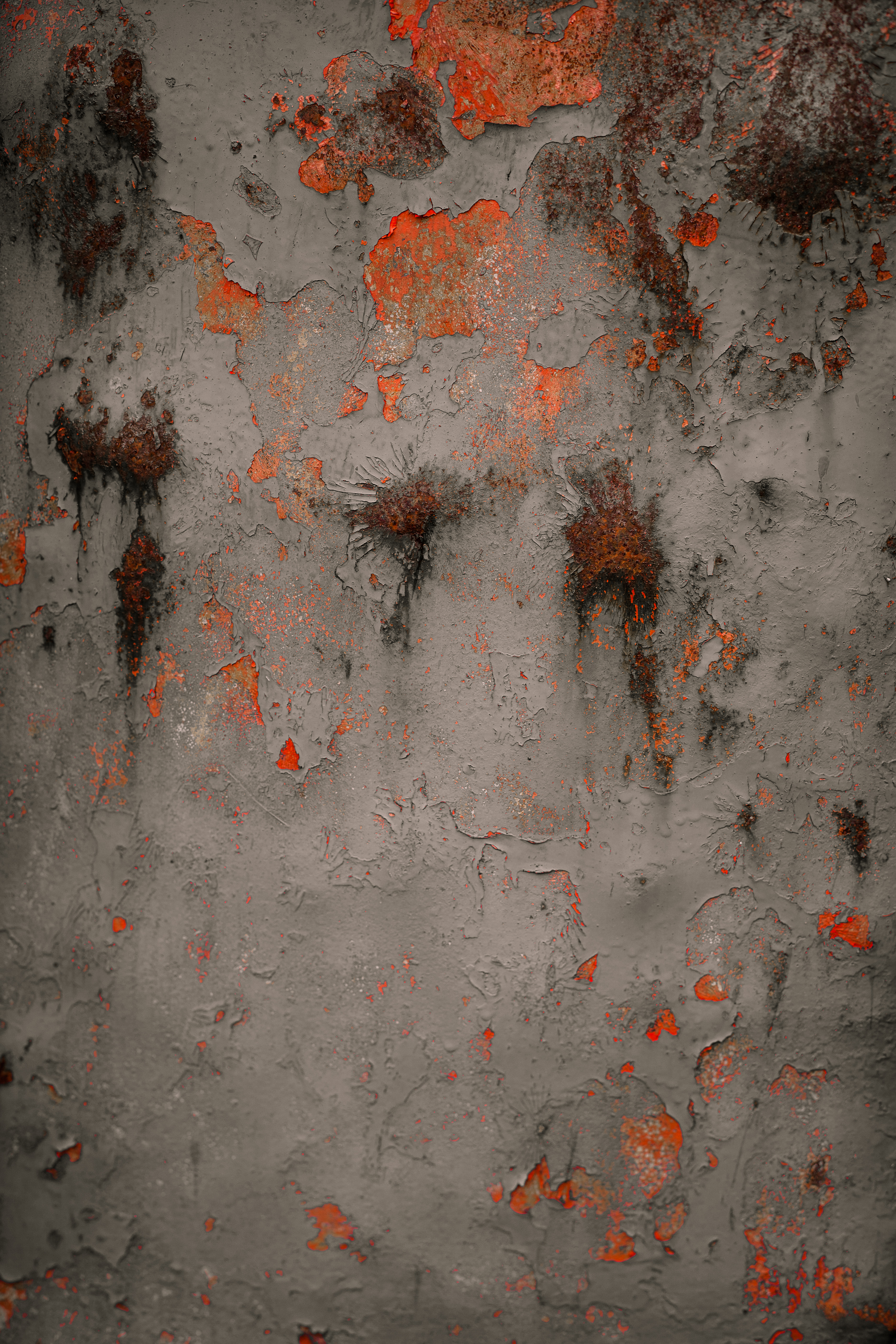 Rusted red metal plate photo