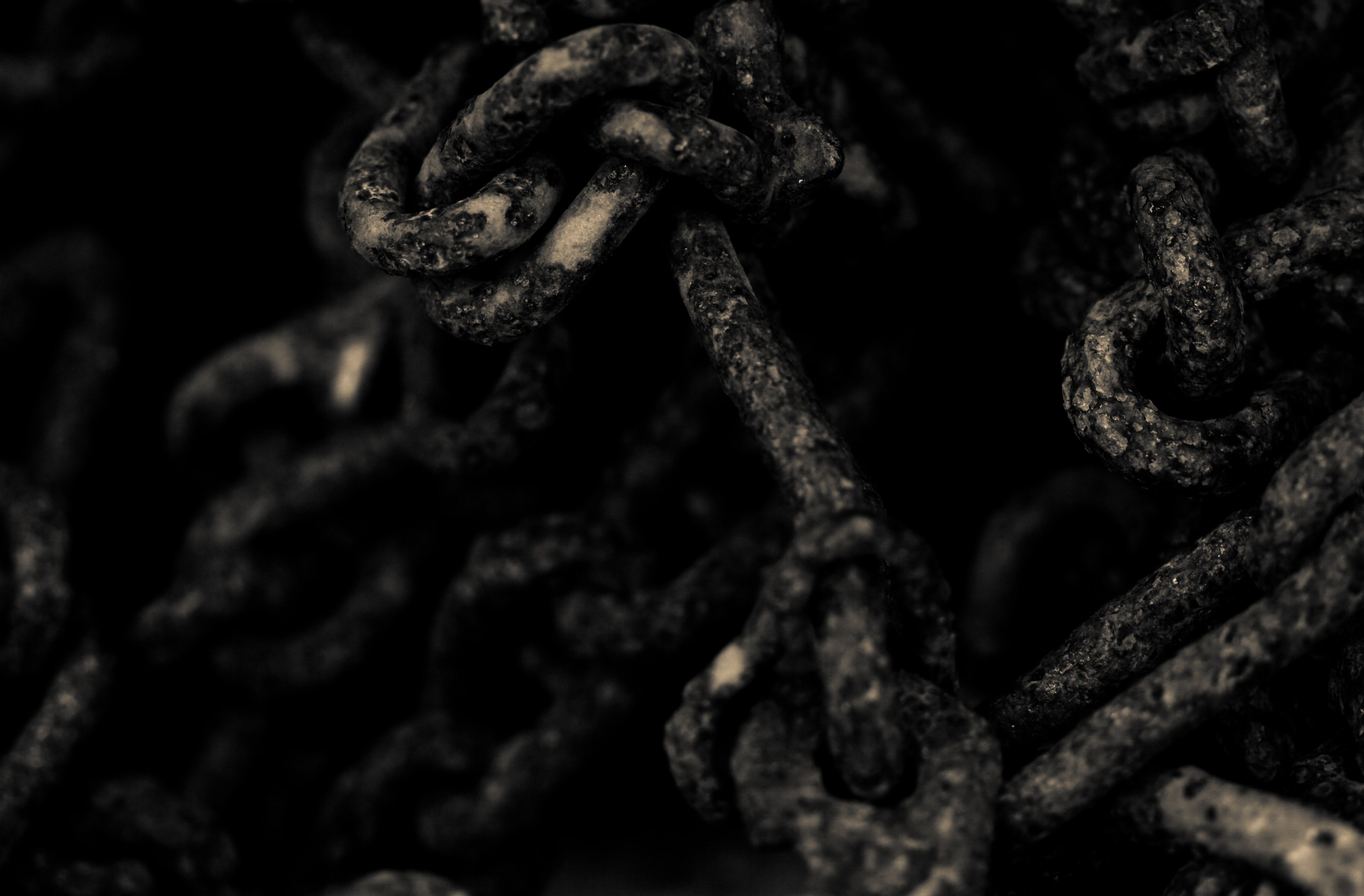 Rusty abstract chain photo