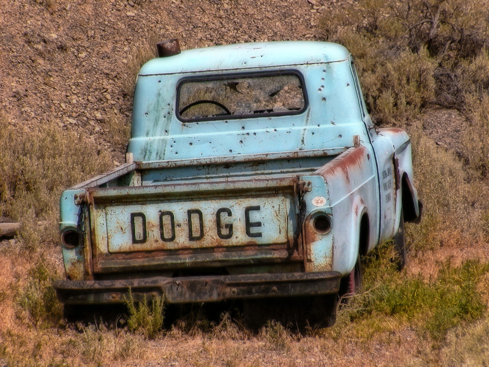 Free Images : old, jeep, blue, bumper, rusty, dodge, forgotten ...