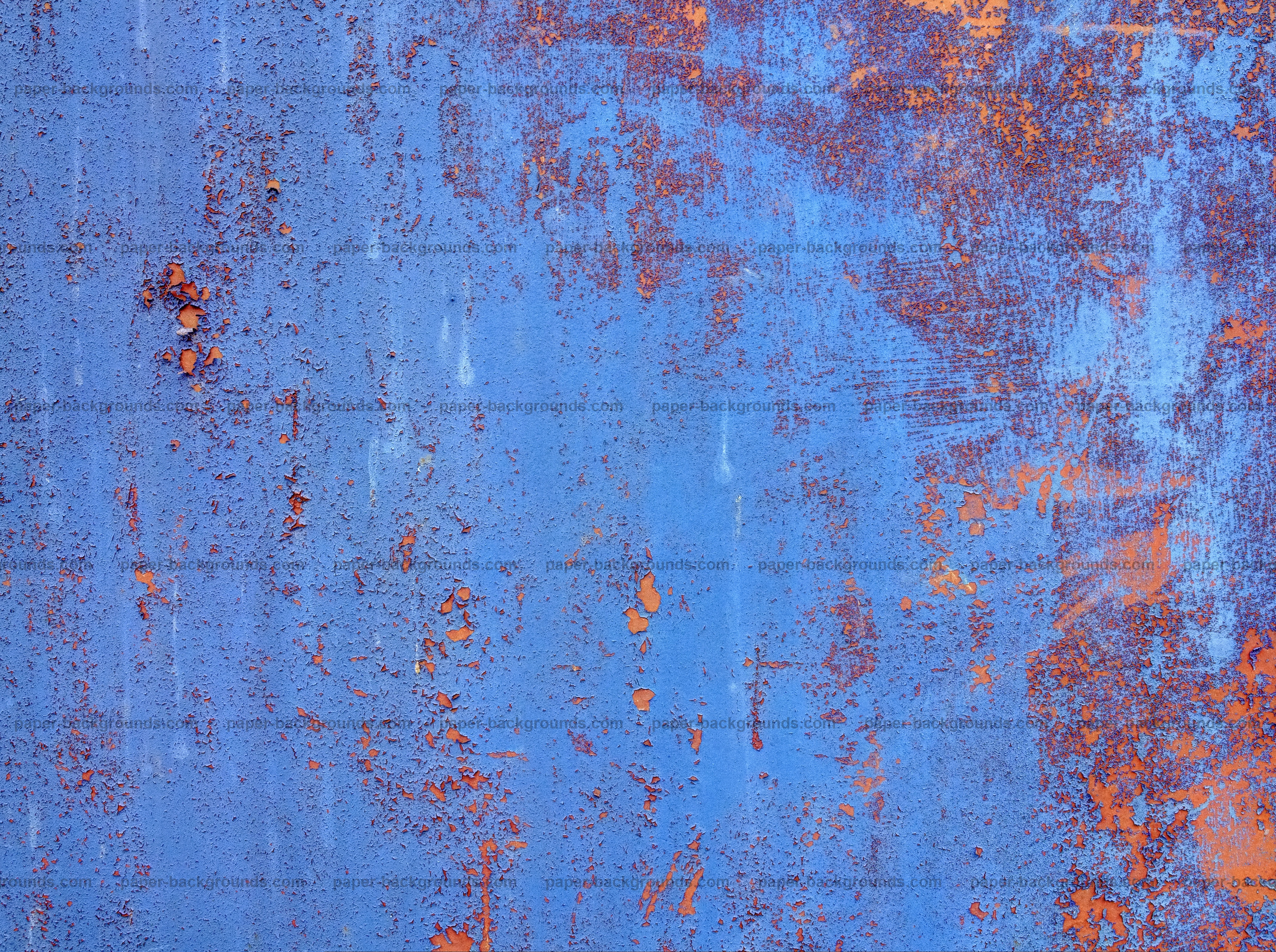 Paper Backgrounds | Grunge Blue Rusty Metal Panel Texture