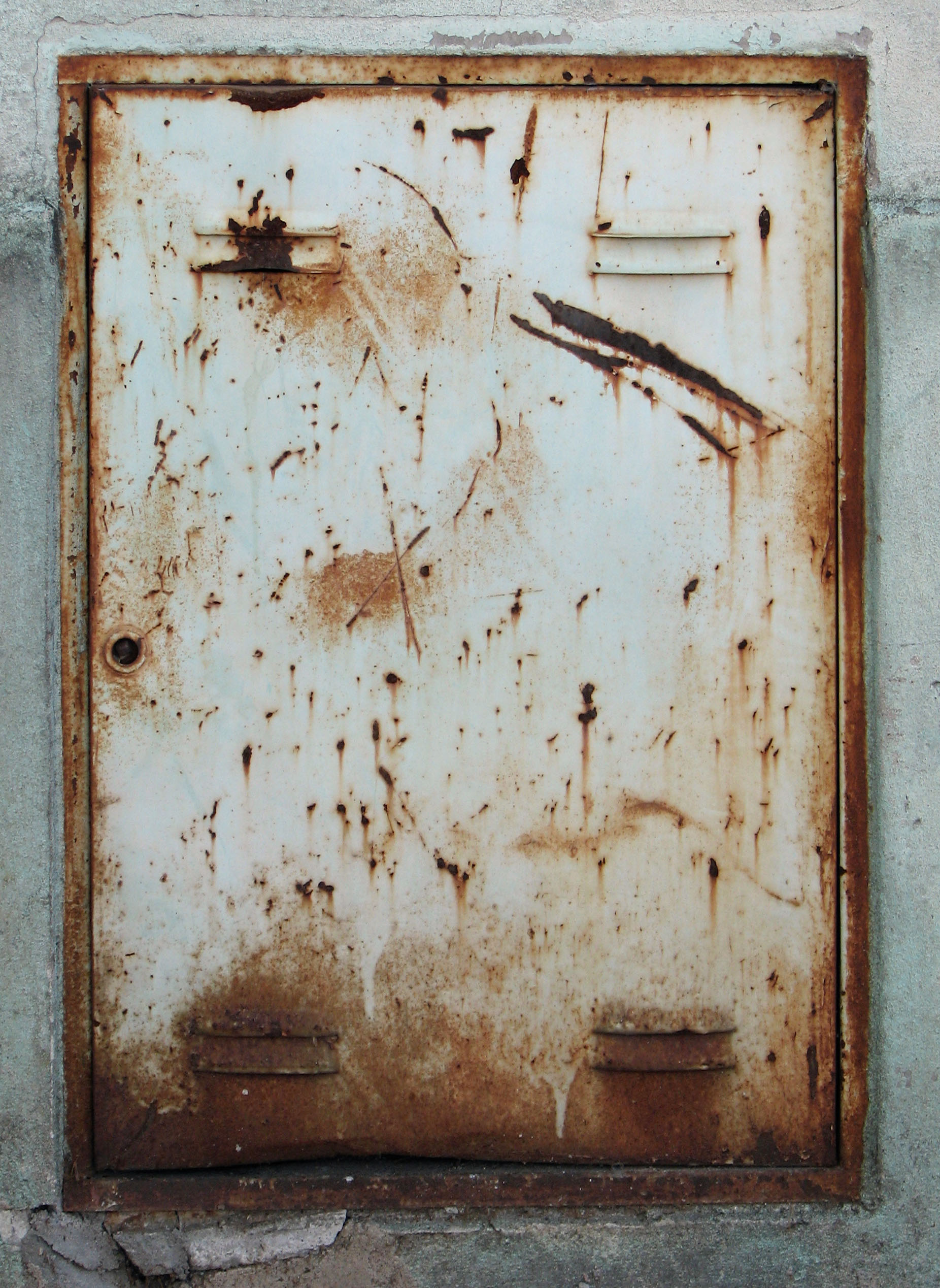 Текстура металлической ржавой двери