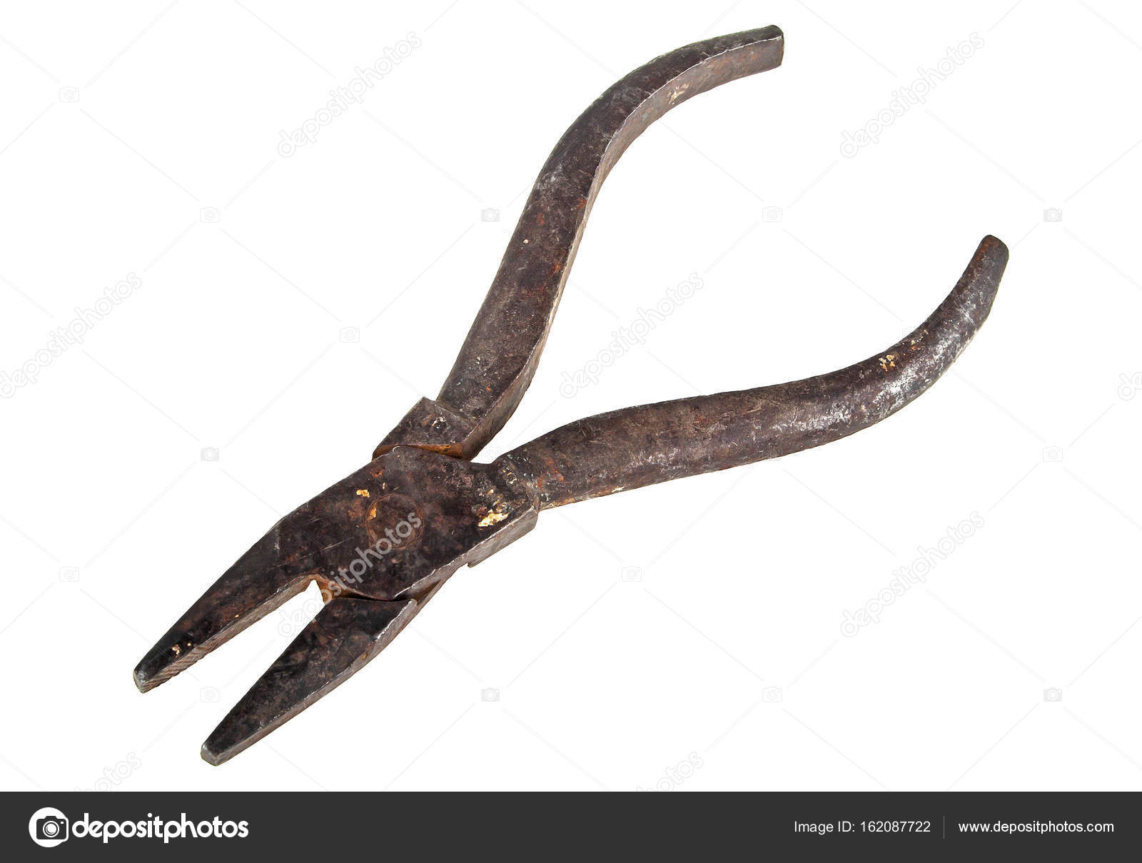 Old rusty pliers on a white background — Stock Photo © domnitsky.yar ...
