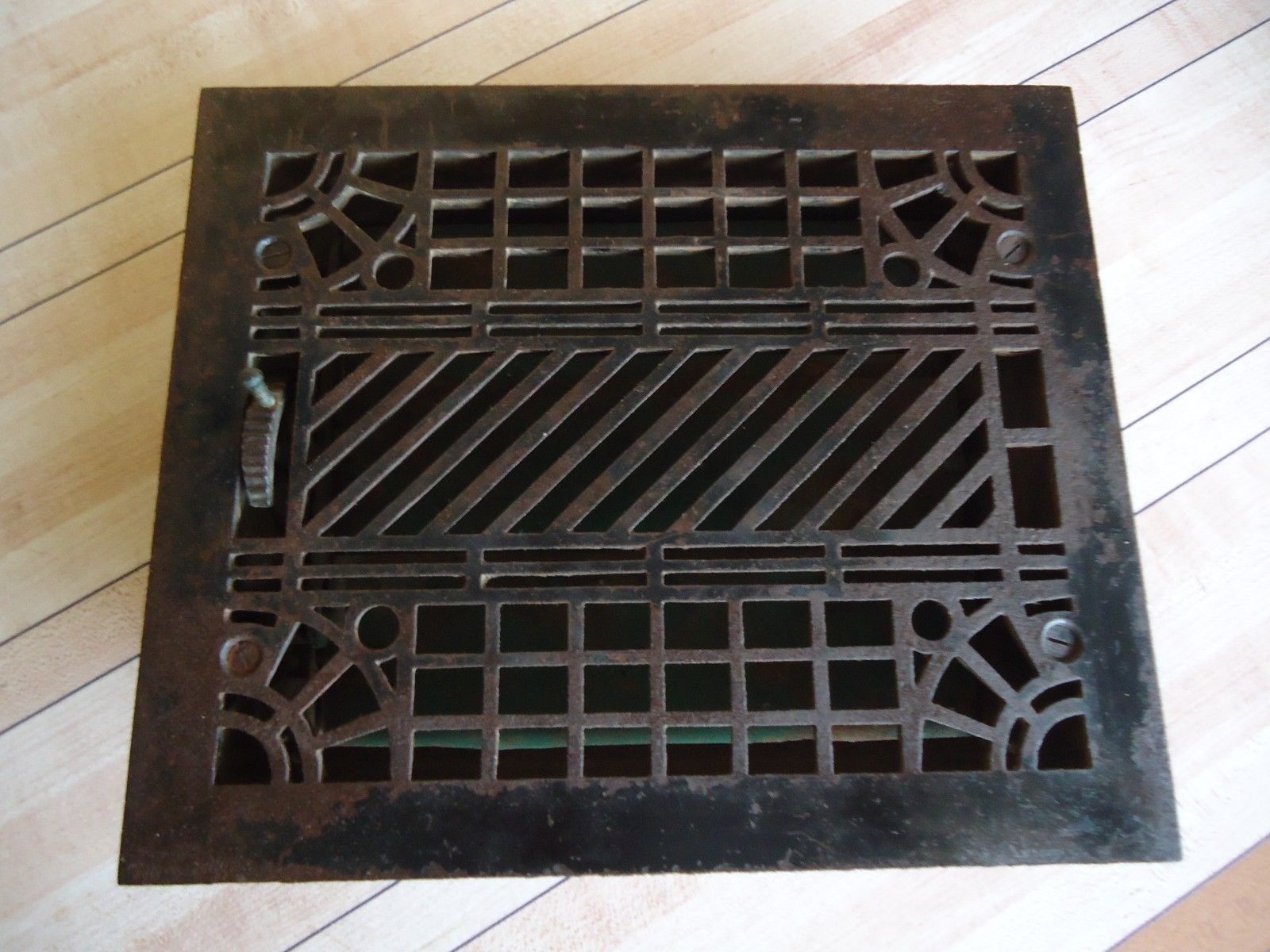 Vintage Metal Furnace Grate Floor Wall Heater Vent Cover | Vent ...