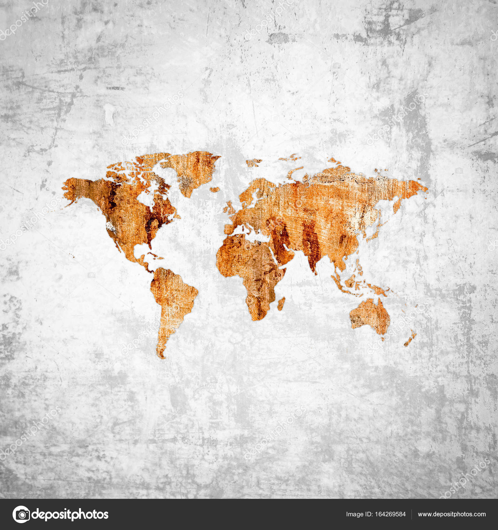 Grunge rusty world map — Stock Photo © vierra #164269584