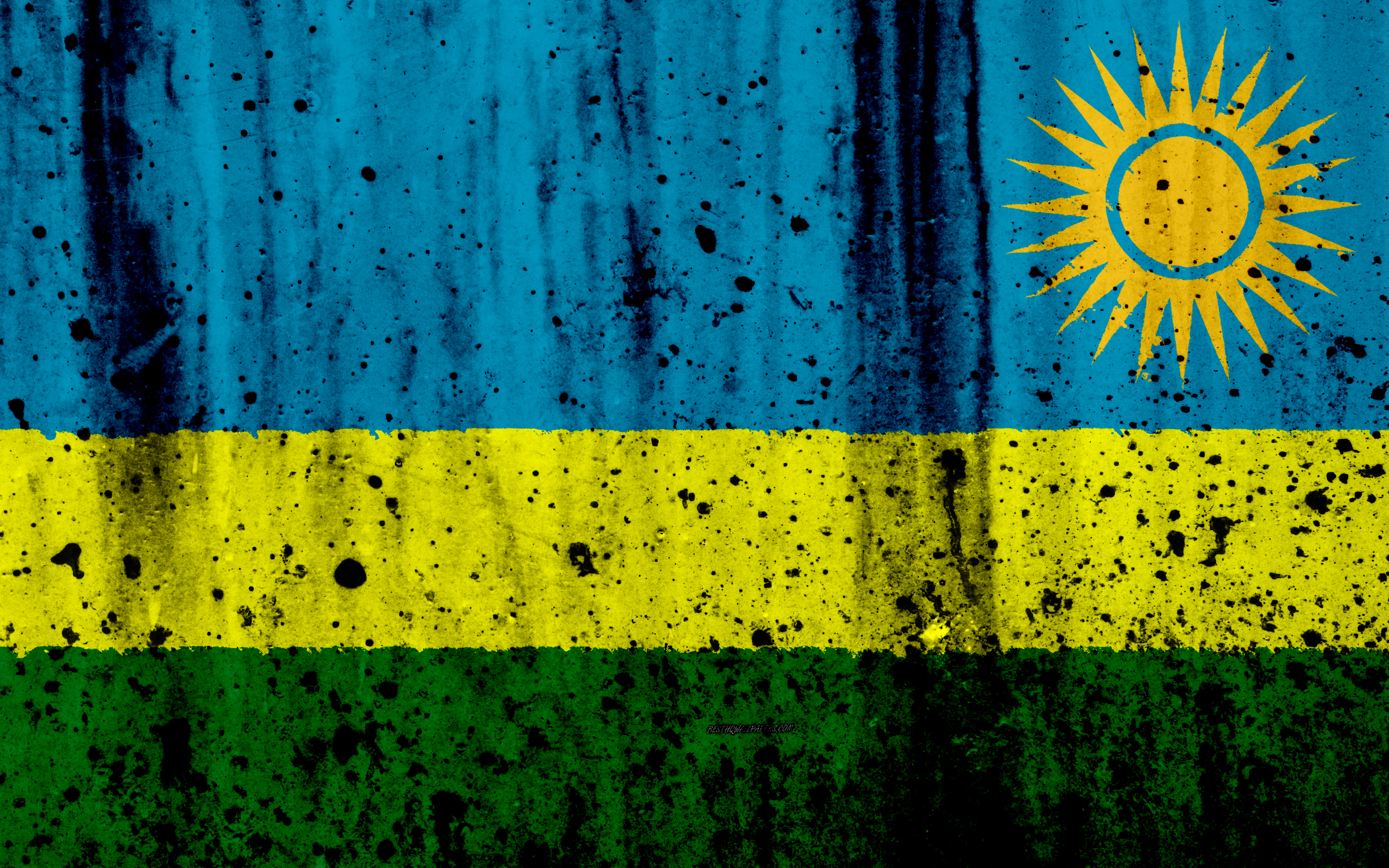 Download wallpapers Rwanda flag, 4k, grunge, flag of Rwanda, Africa ...
