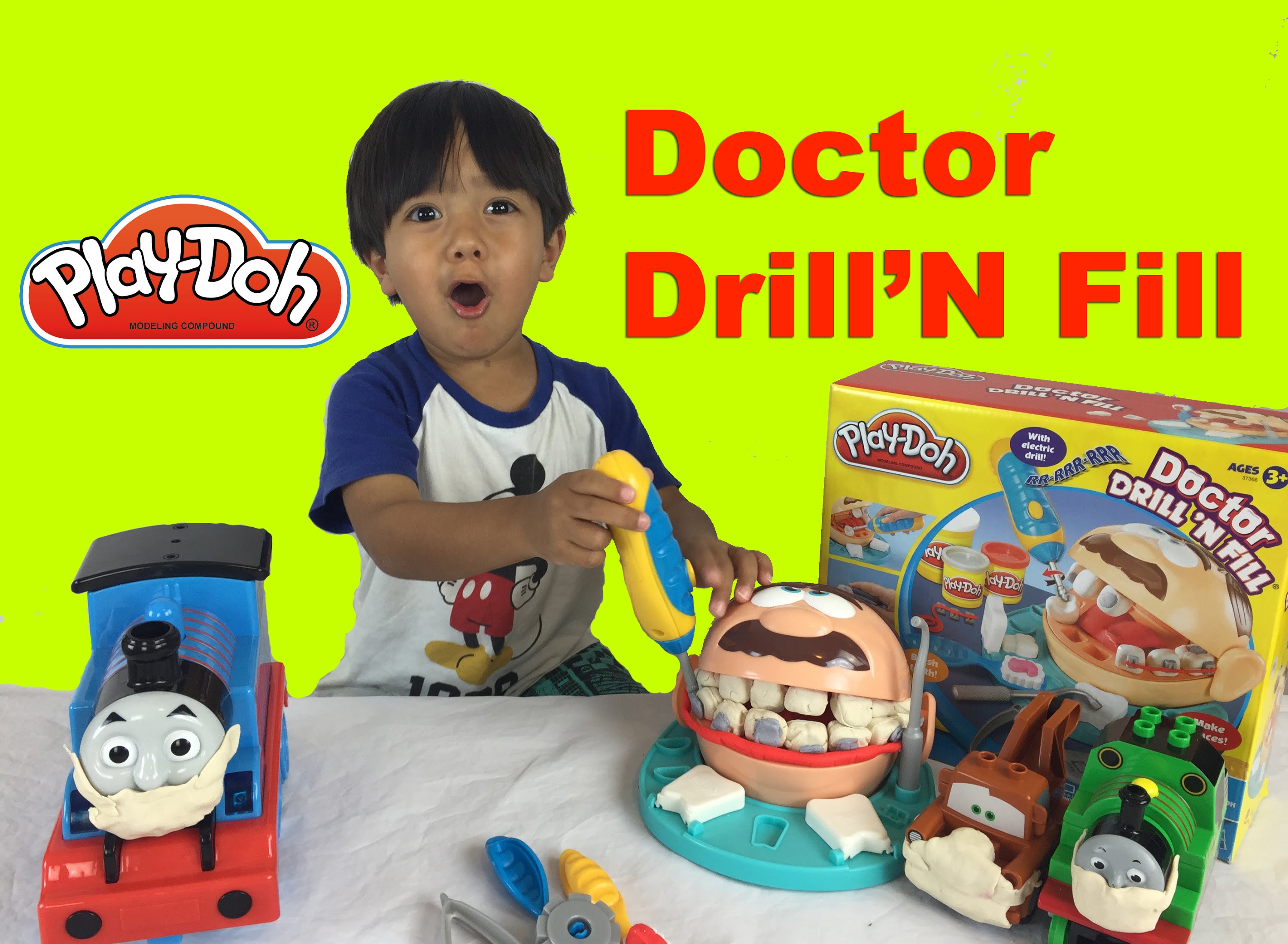 Ryan plays with Play Doh Playset! - YouTube