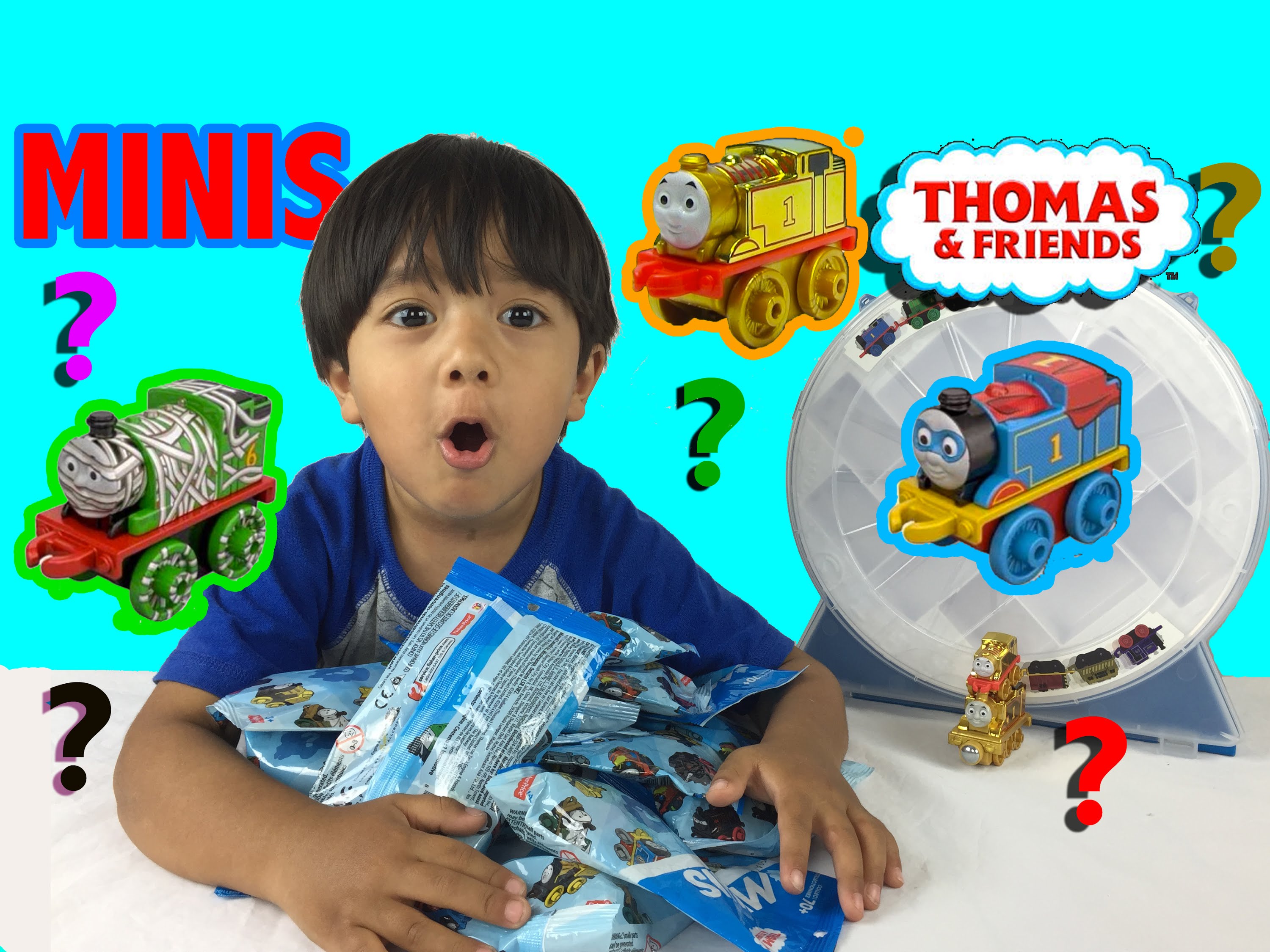 Ryan plays with Thomas and Friends MINIS Surprise BLIND BAGS - YouTube