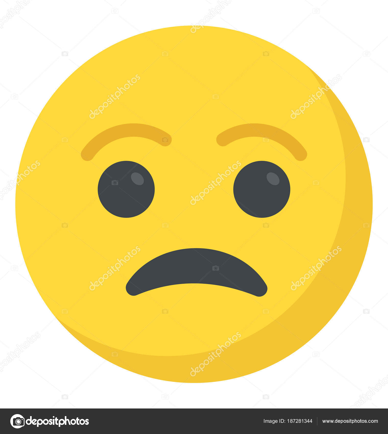 Sad Smiley Face Depressed Concept — Stock Vector © vectorspoint ...