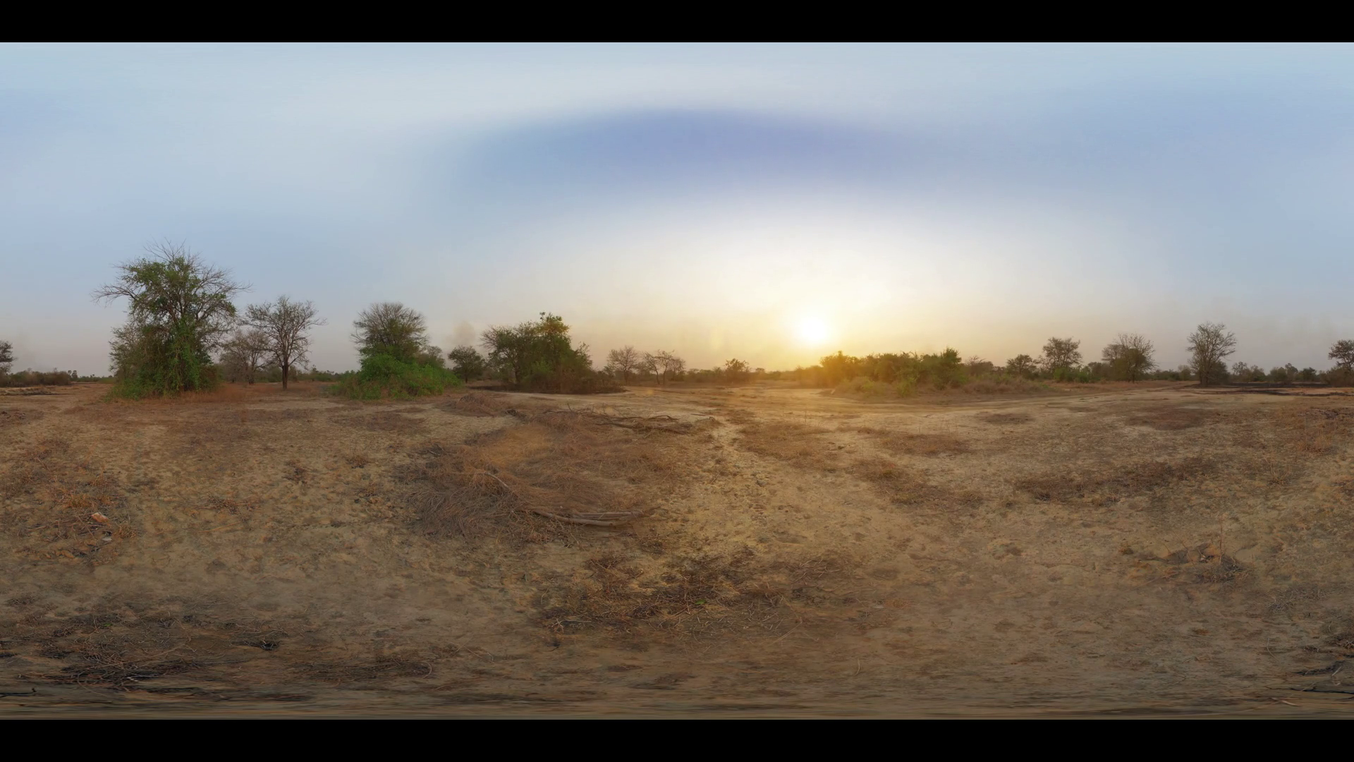 360 African Safari Trail at Sunset 4k VR Stock Video Footage ...