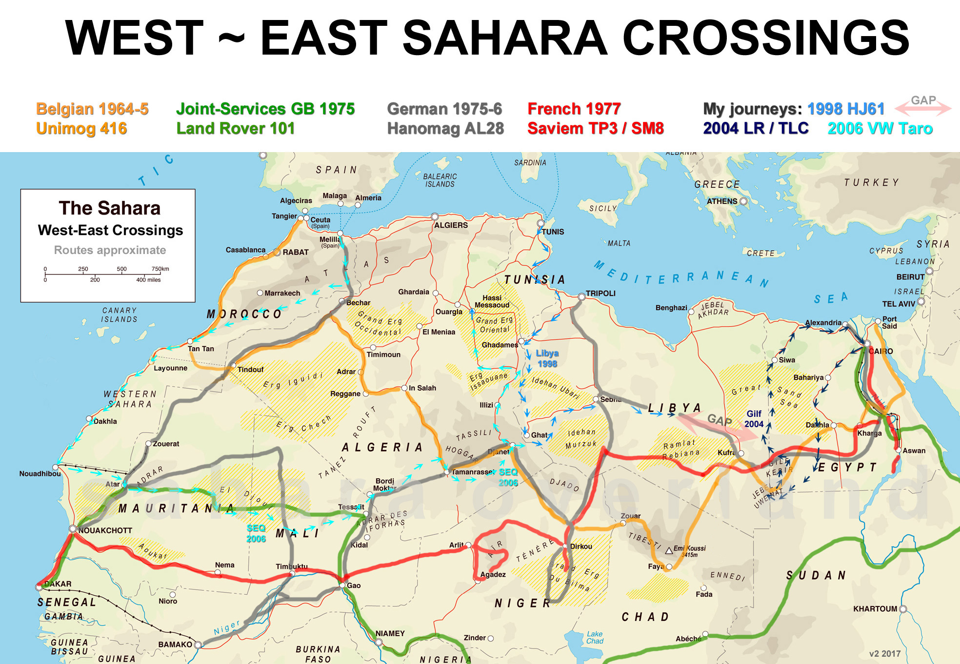 Sahara – West to East Crossings | Sahara Overland
