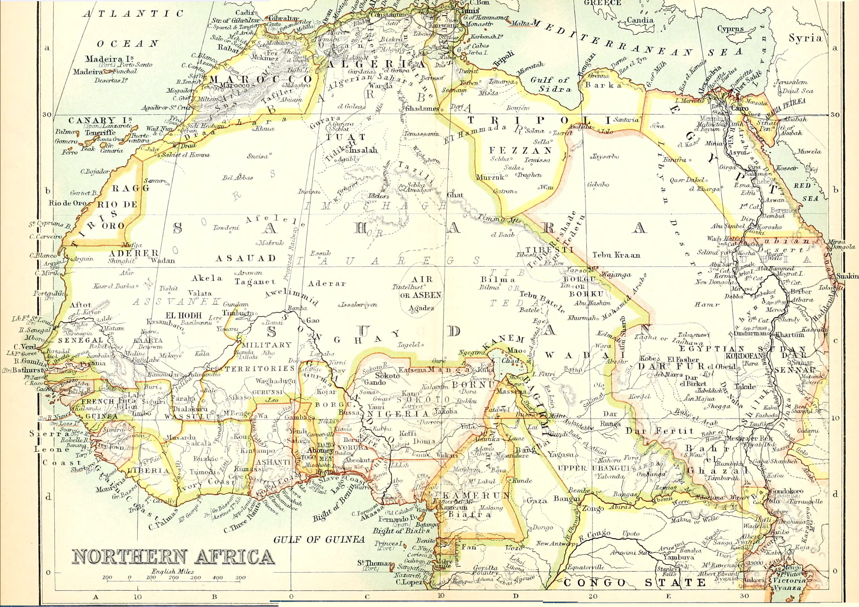 old sahara maps | Sahara Overland