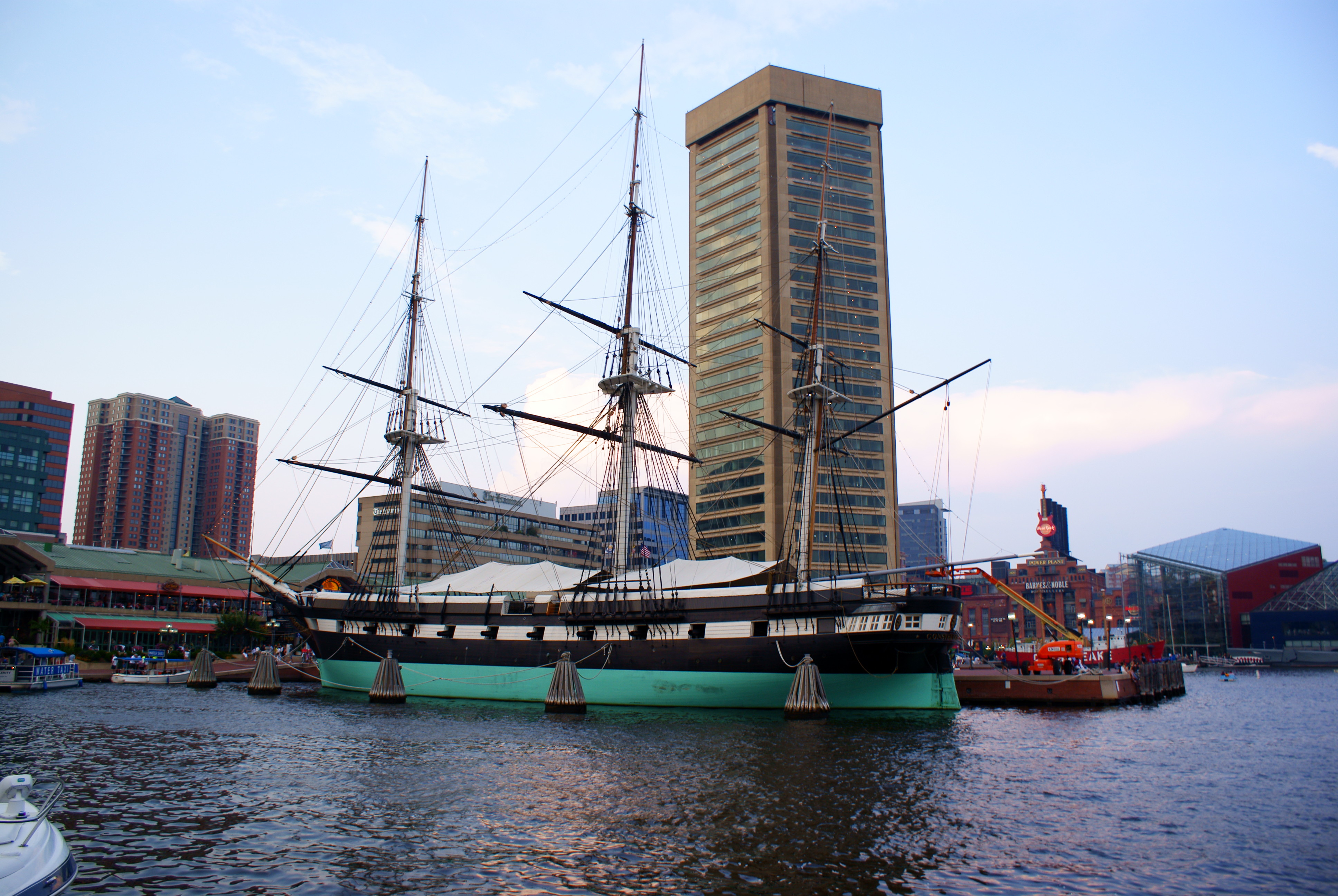 Sailboat, Baltimore, Boat, Buildings, Harbor, HQ Photo