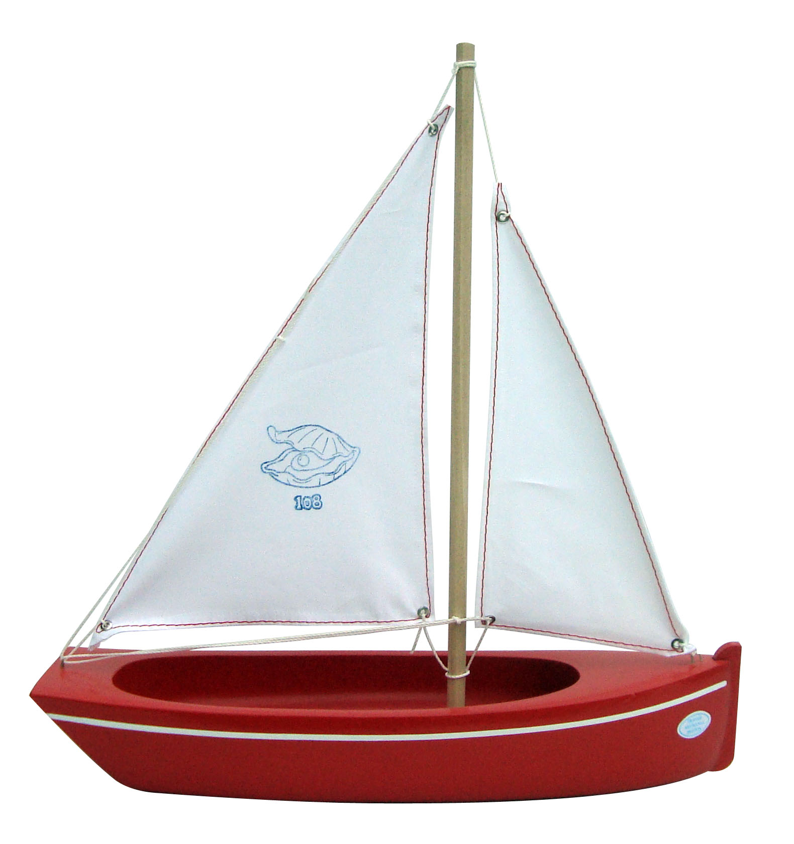 Spirited Mama Toy sailing boat red 108