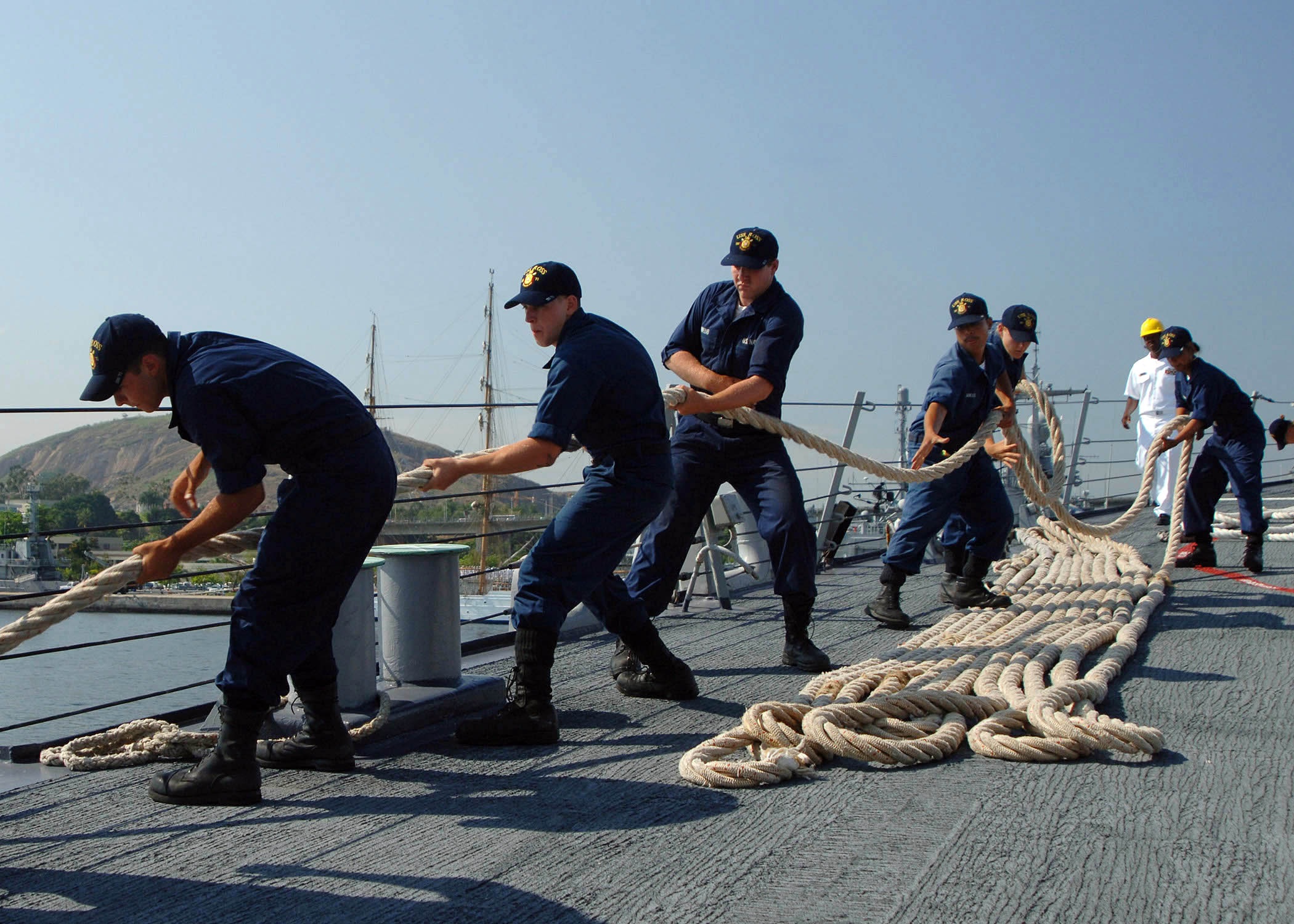 Sailors working photo