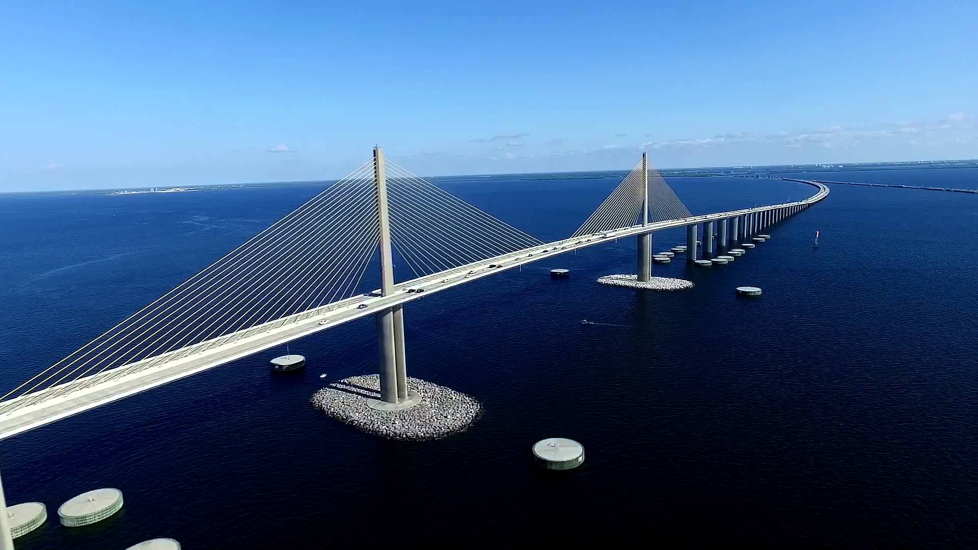 Sunshine Skyway Bridge - St Petersburg, FL - YouTube