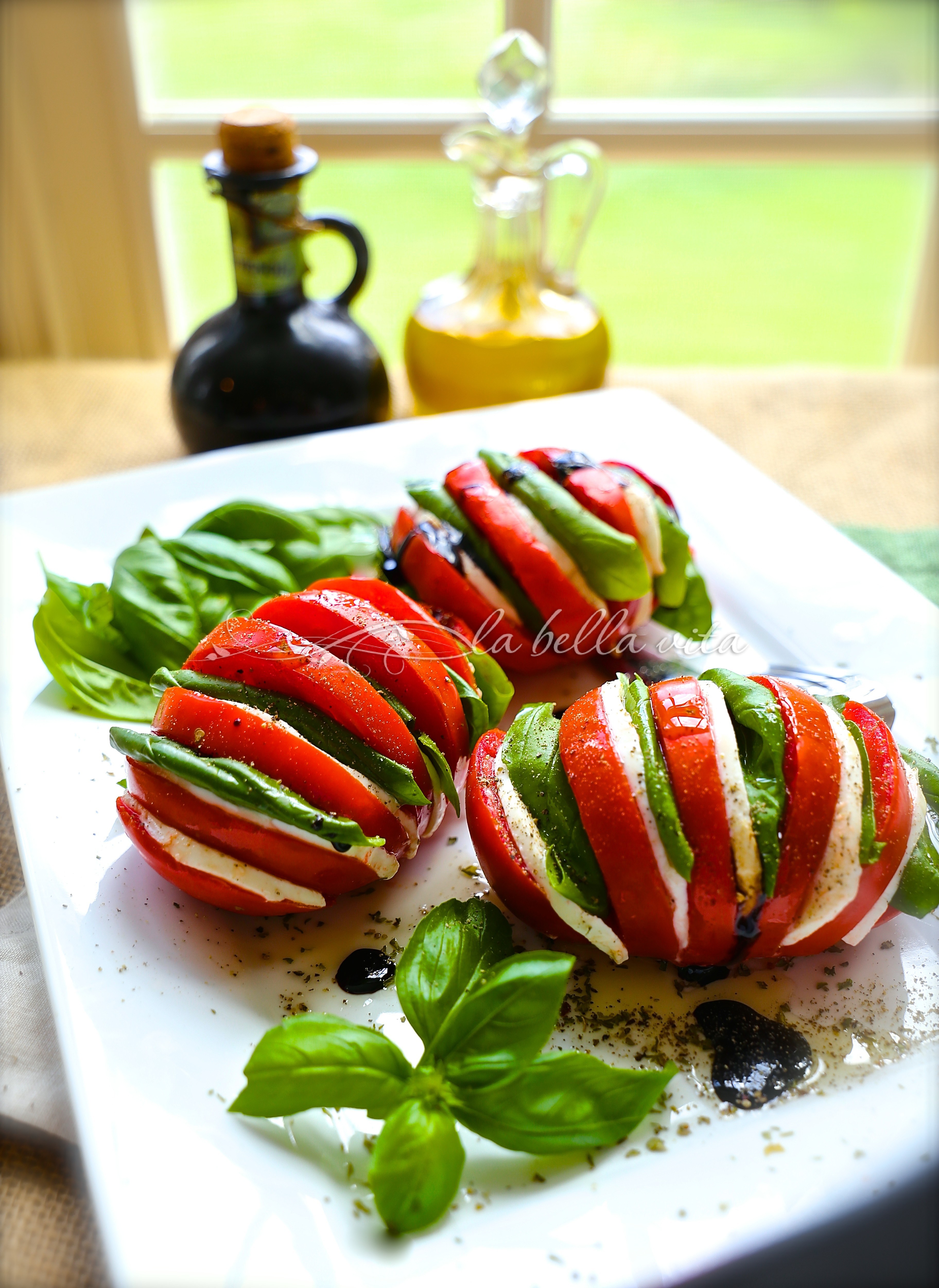 Caprese Salad with a Fresh New Presentation from La Bella Vita Cucina