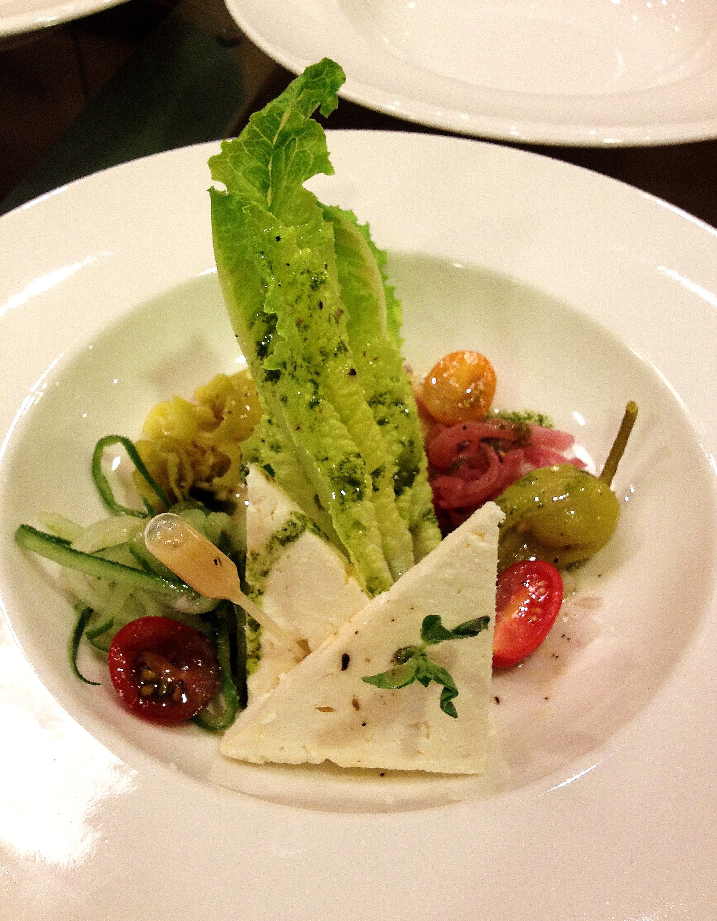 Greek Salad - presentation only | Yummy ! | Pinterest | Salad ...