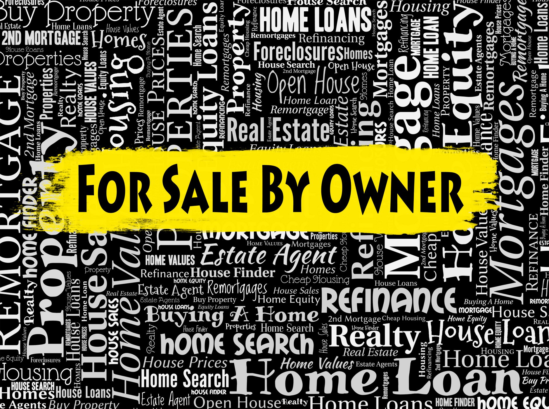 Sale by owner indicates on market and display photo