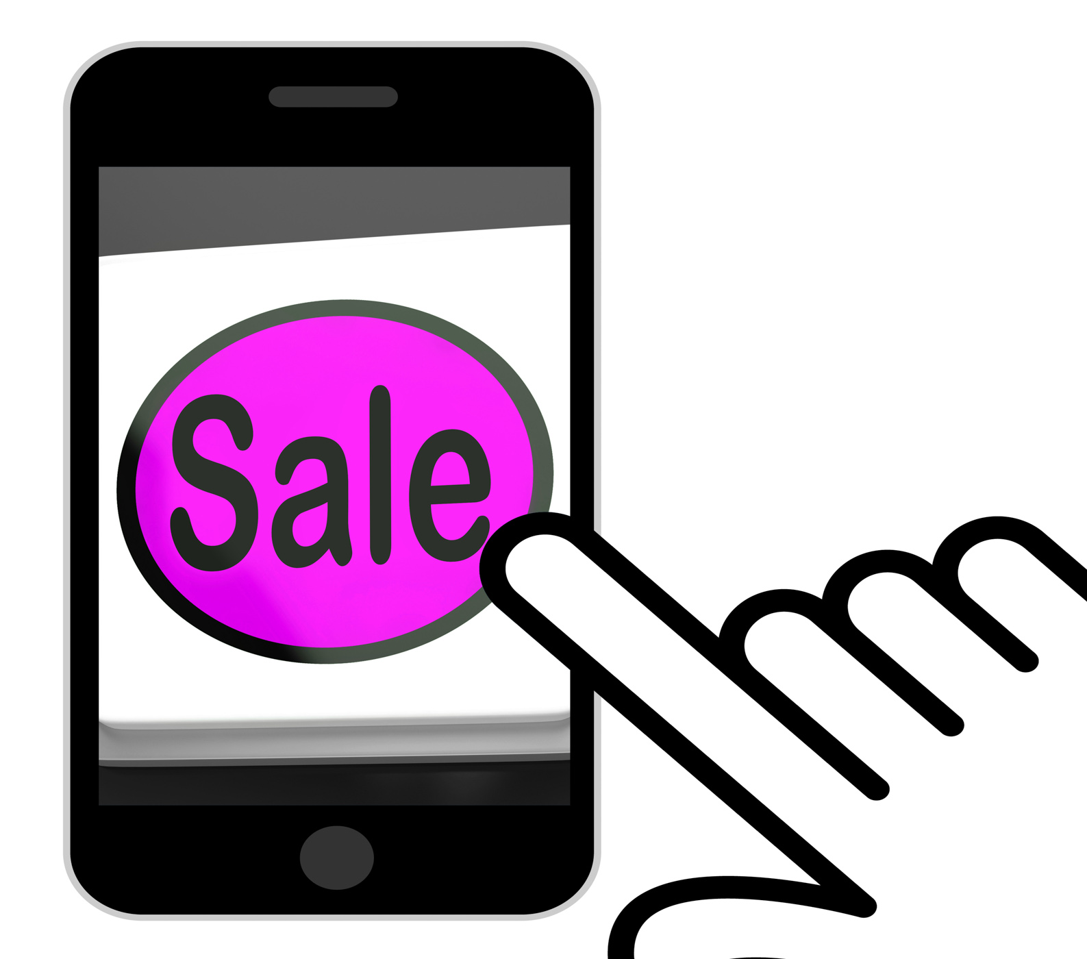 Sales button displays promotions and deals photo