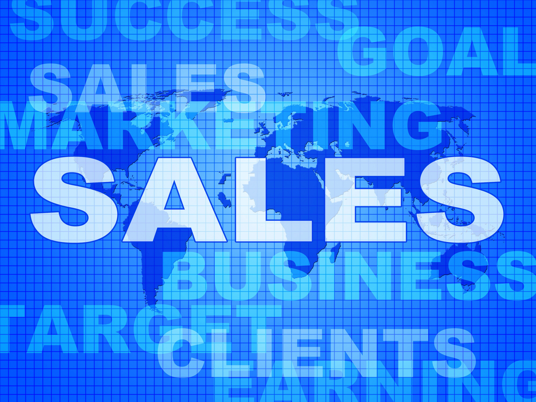Sales words represents corporation sell and promotion photo