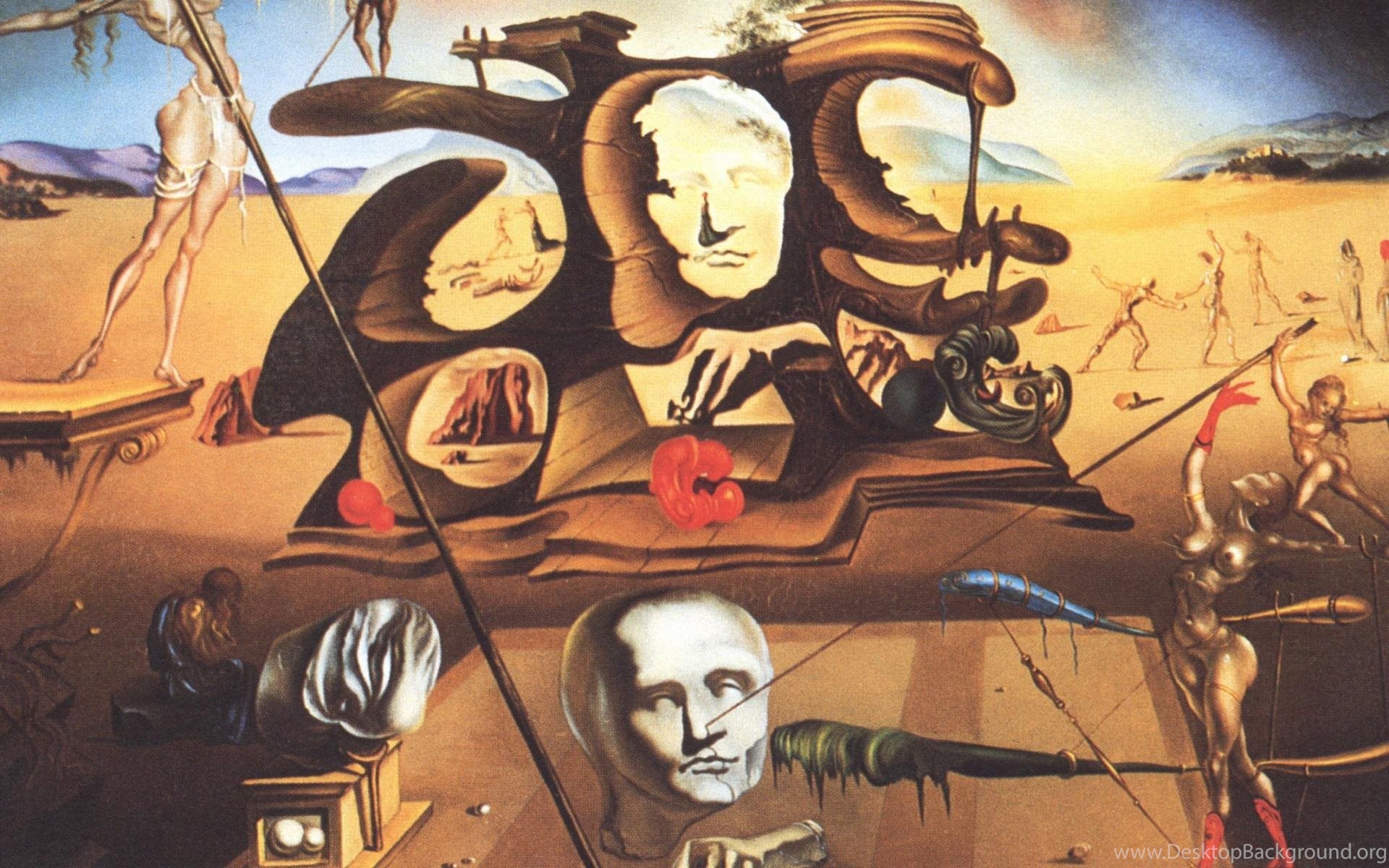Paintings Surrealism Salvador Dalí Wallpapers Desktop Background