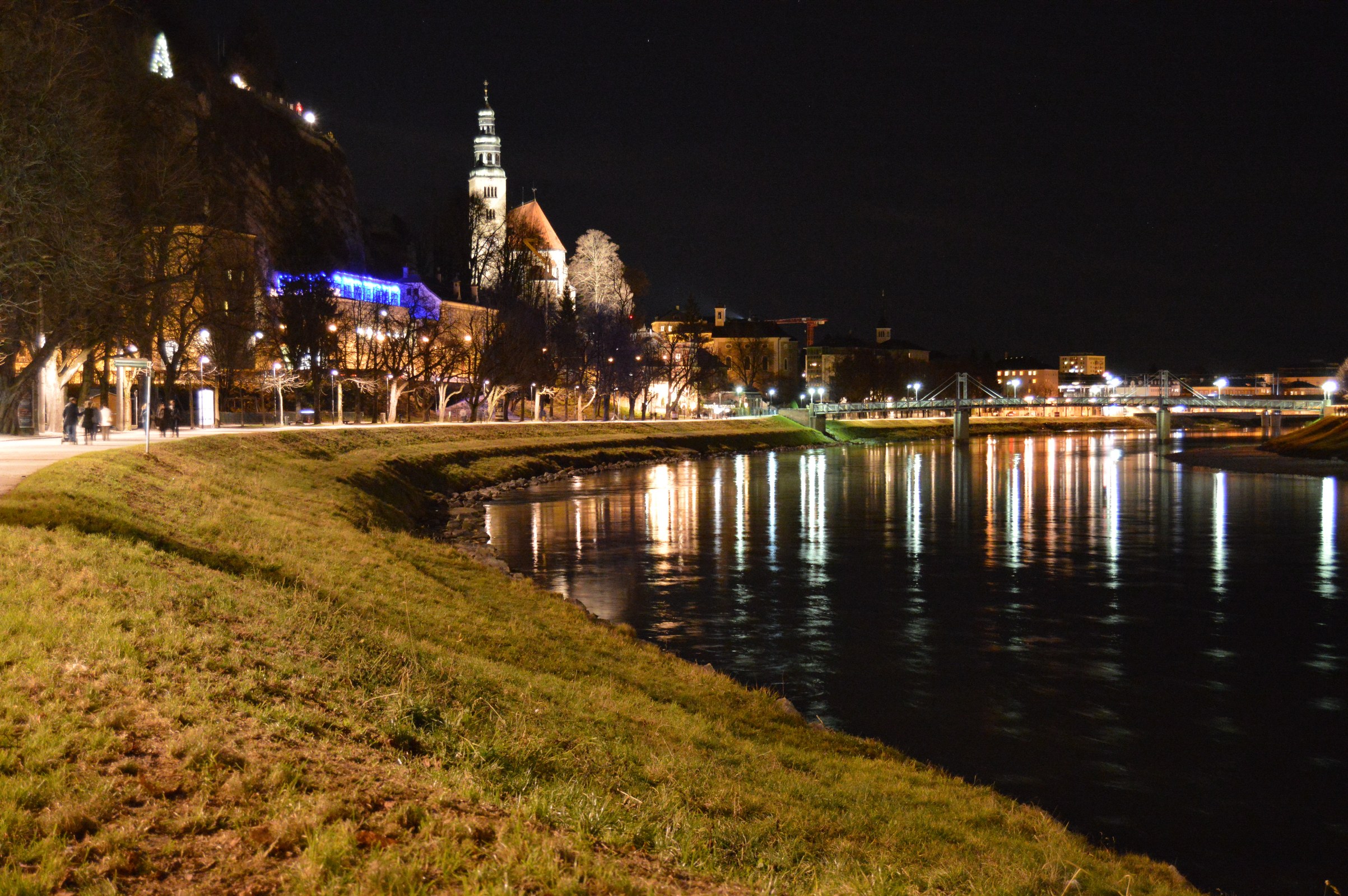 Salzburg at night photo
