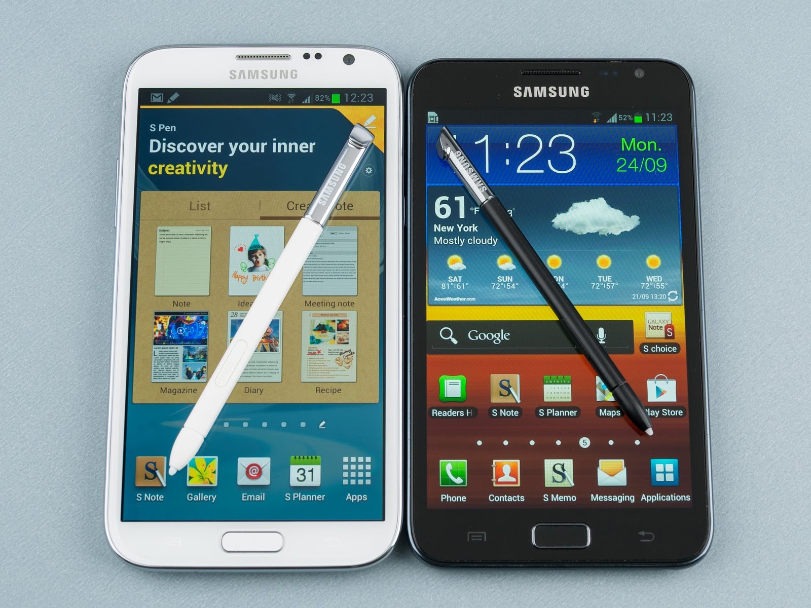 Samsung Galaxy Note II vs Samsung Galaxy Note - YouTube