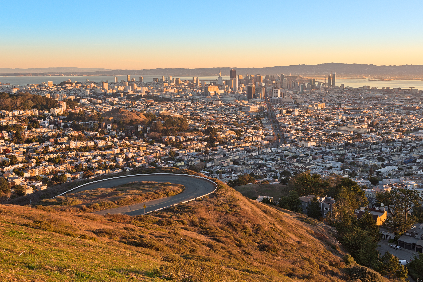 San Francisco Sunrise - HDR, America, Rise, Shadows, Shadow, HQ Photo