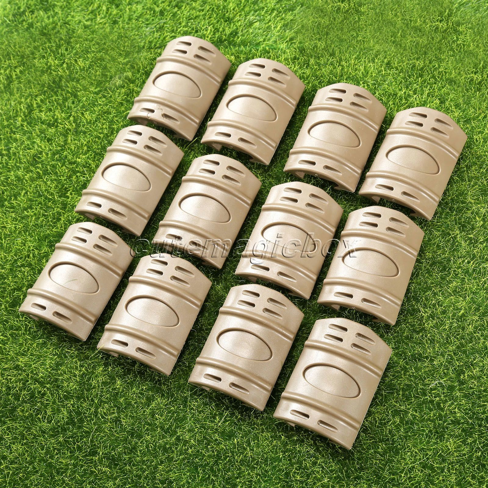 12Pcs Useful Tactical Outdoor Weaver/ Picatinny Sand Rail Rubber ...