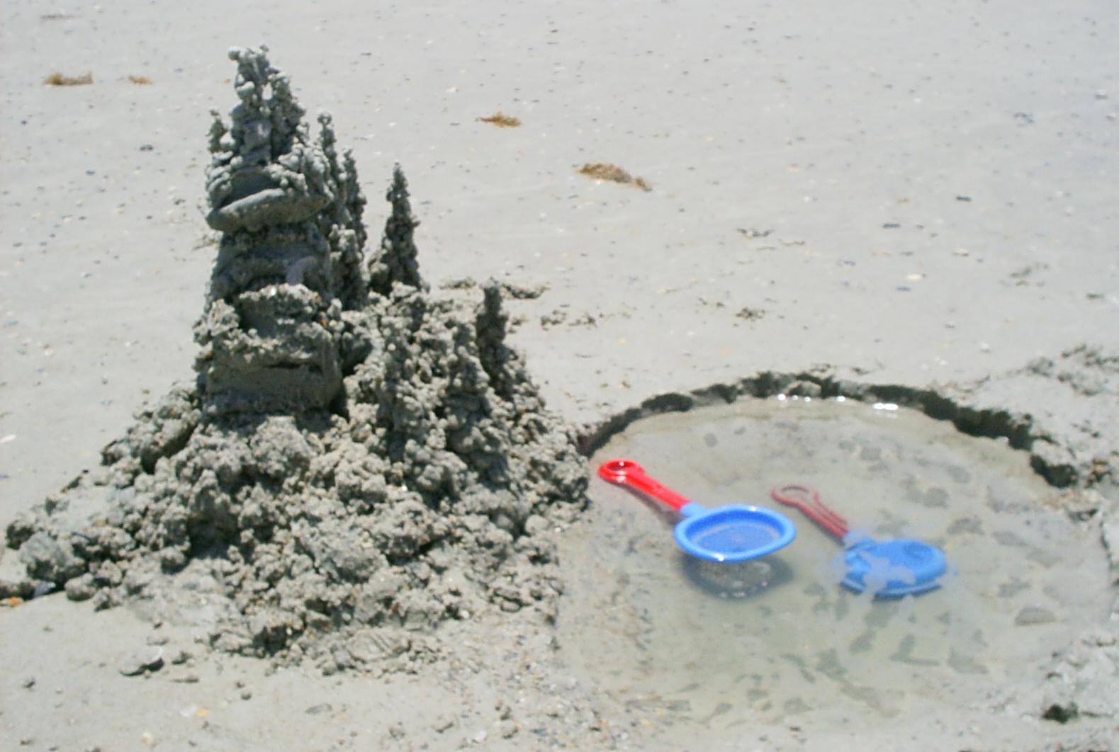 Sand castle, Beach, Castle, Play, Sand, HQ Photo