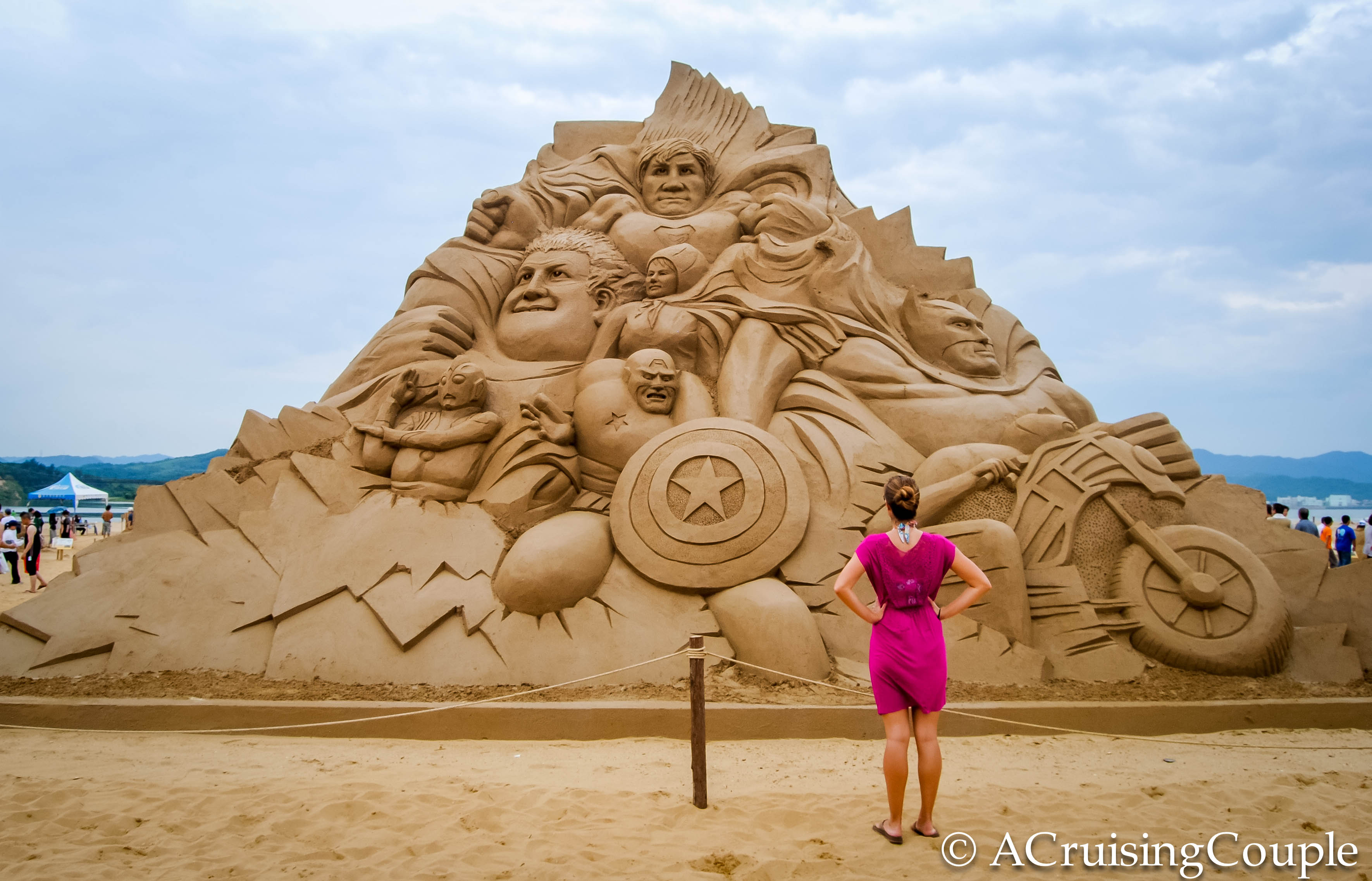 Fulong Taiwan Sand Sculpture Festival - A Cruising Couple