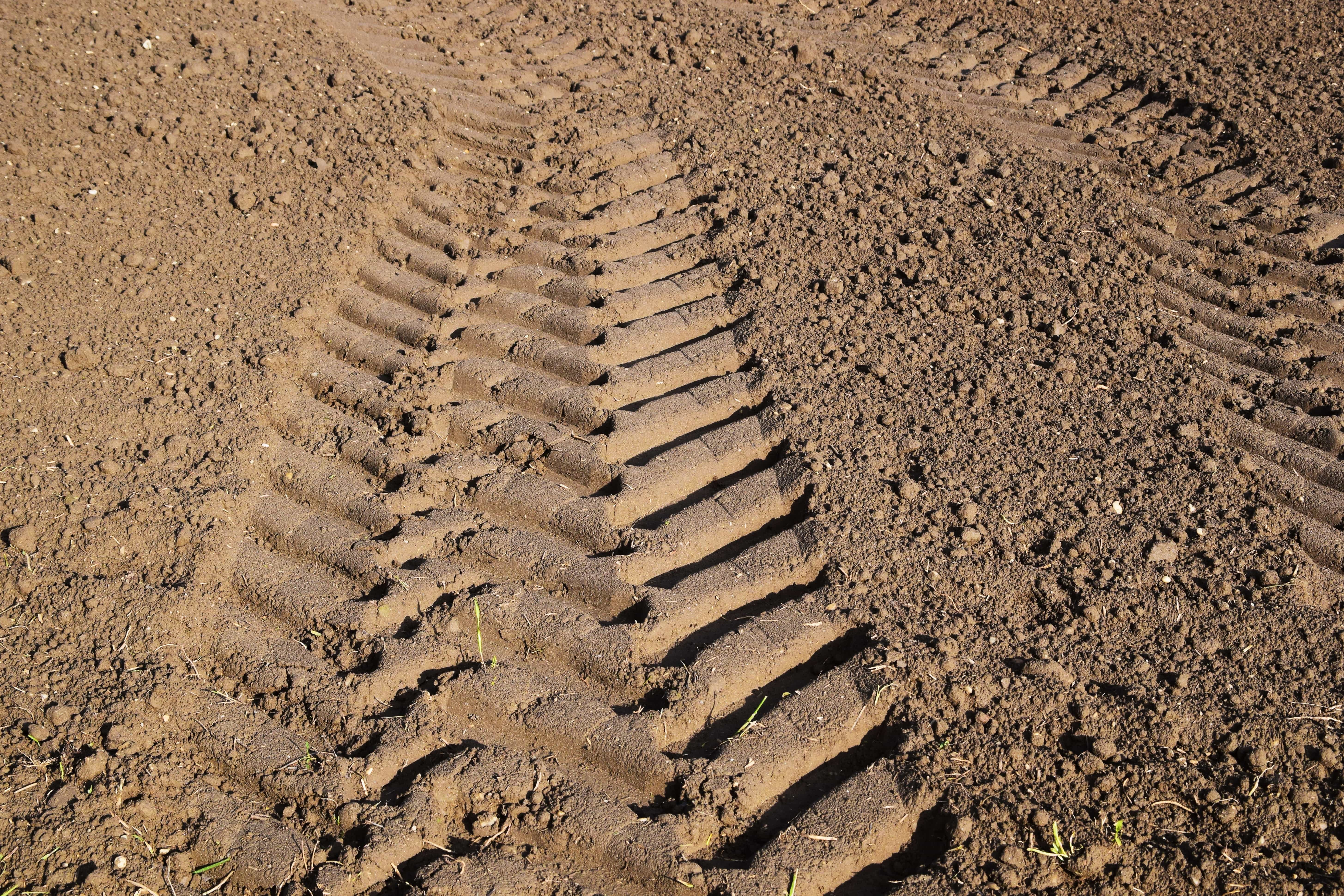 Free picture: ground, texture, pattern, field, tire track, soil