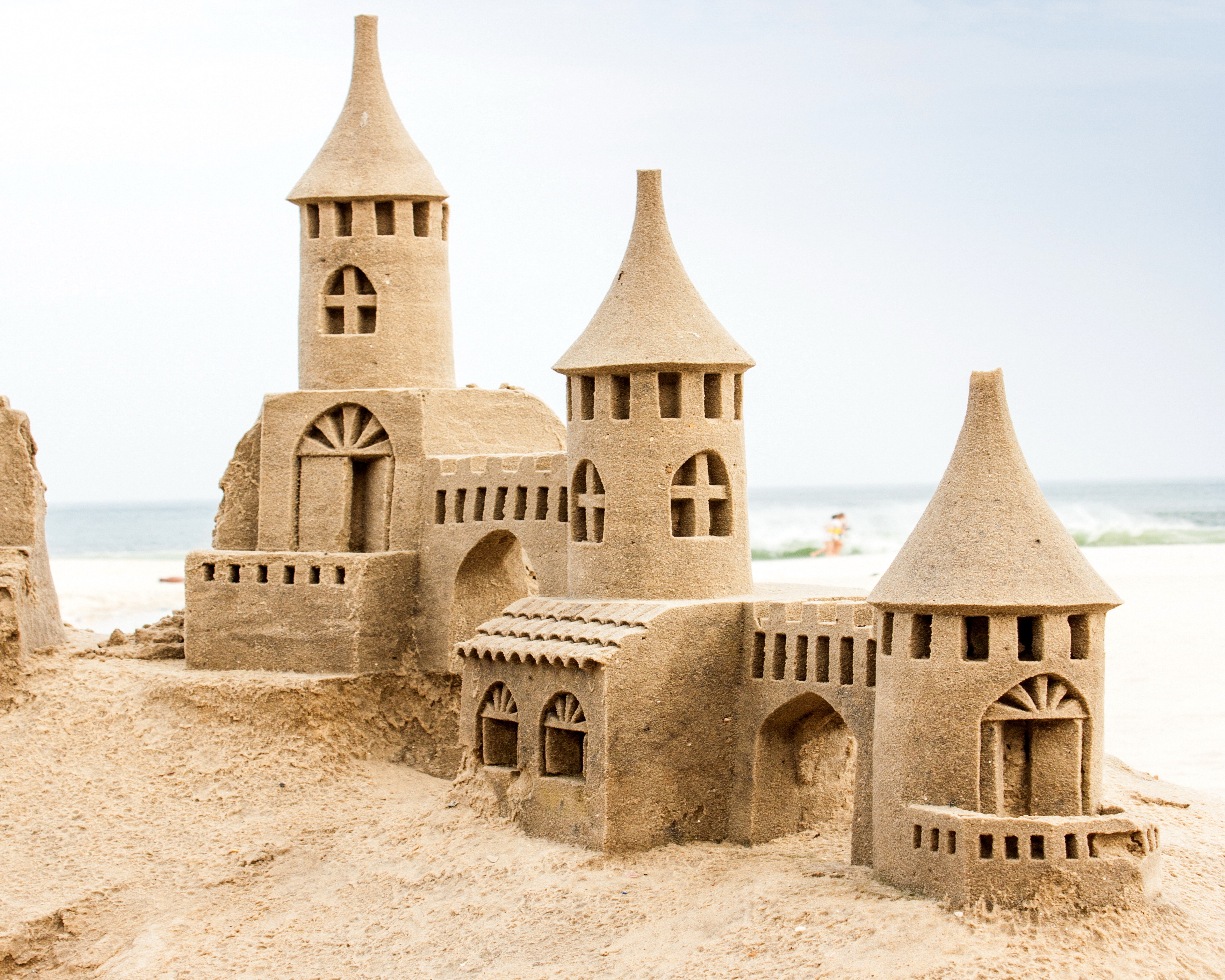 Beaches: Sand Tower Beach Castle Wallpaper For Note 3 for HD 16:9 ...