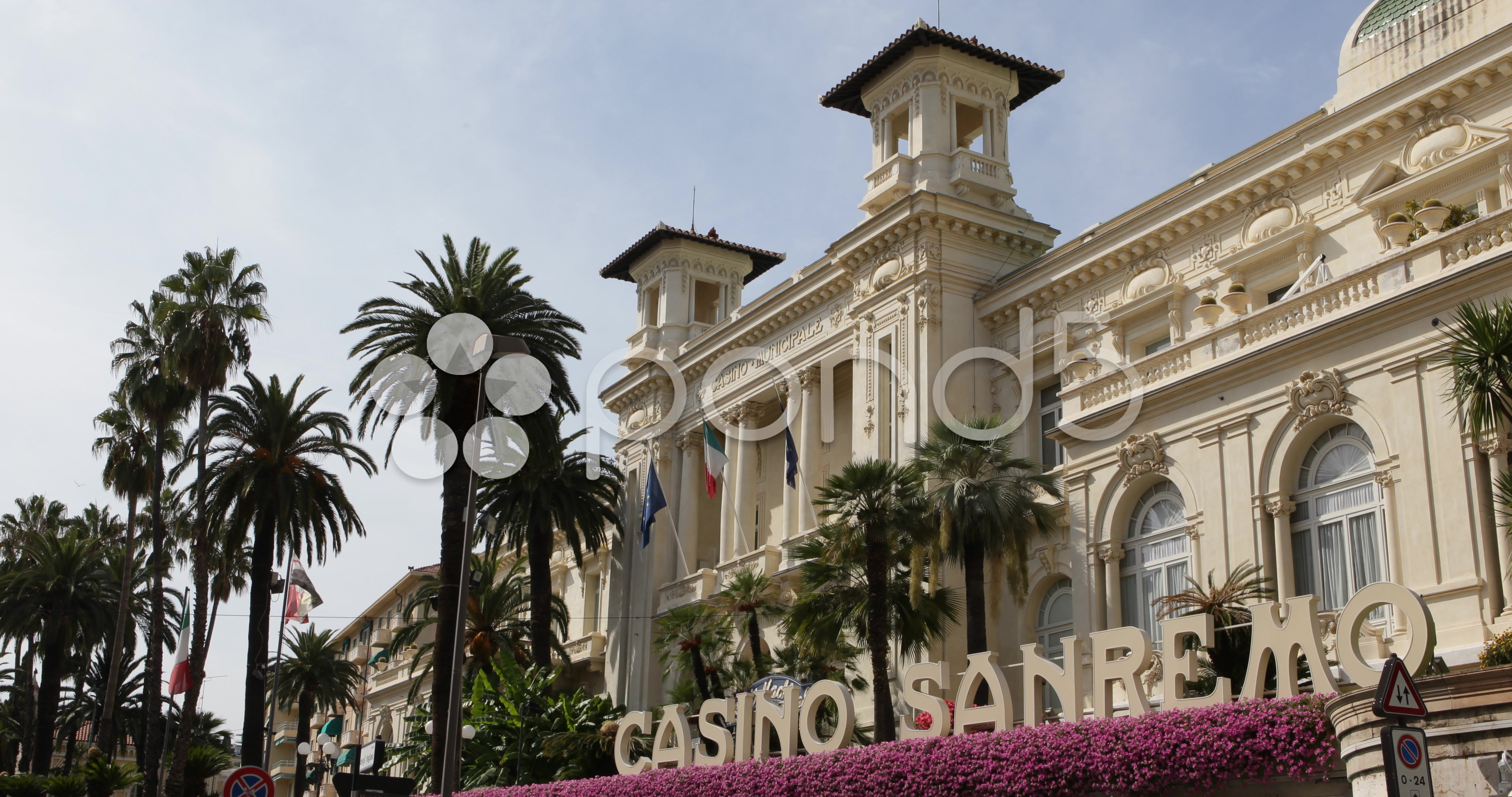 Video: UltraHD 4K Famous Municipal Casino Iconic Building Italian ...