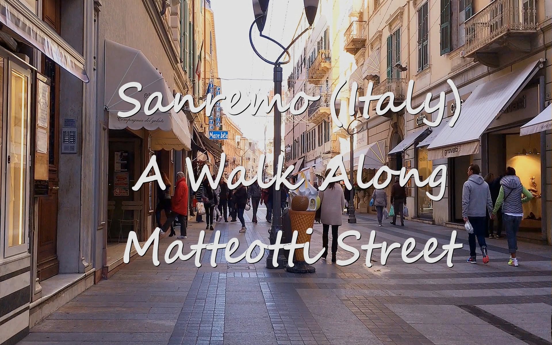 SANREMO - CITY (ITALY) MATTEOTTI STREET. SANREMO - CITTA' (ITALIA ...