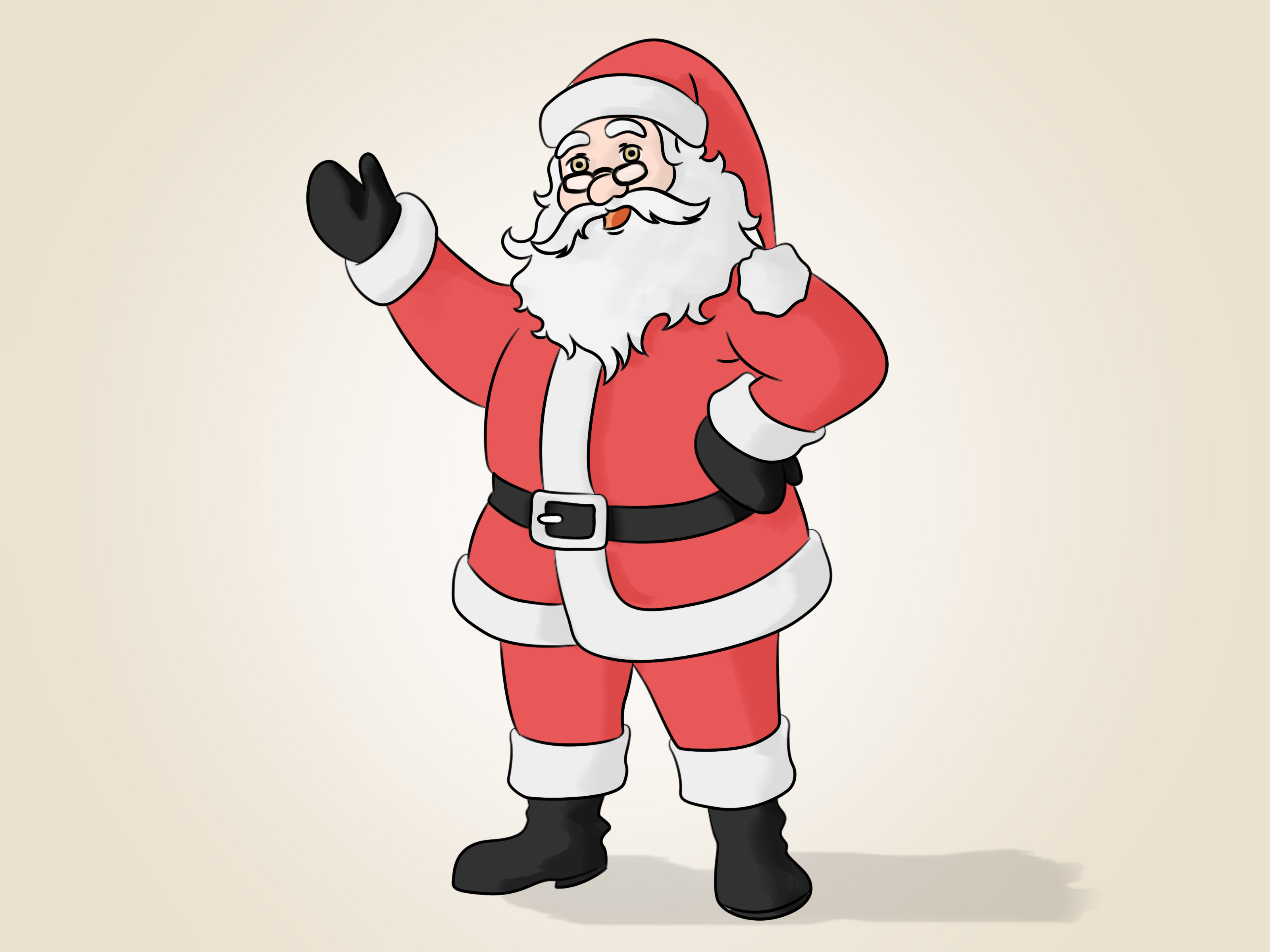 How to Draw Santa Claus: 14 Steps (with Pictures) - wikiHow