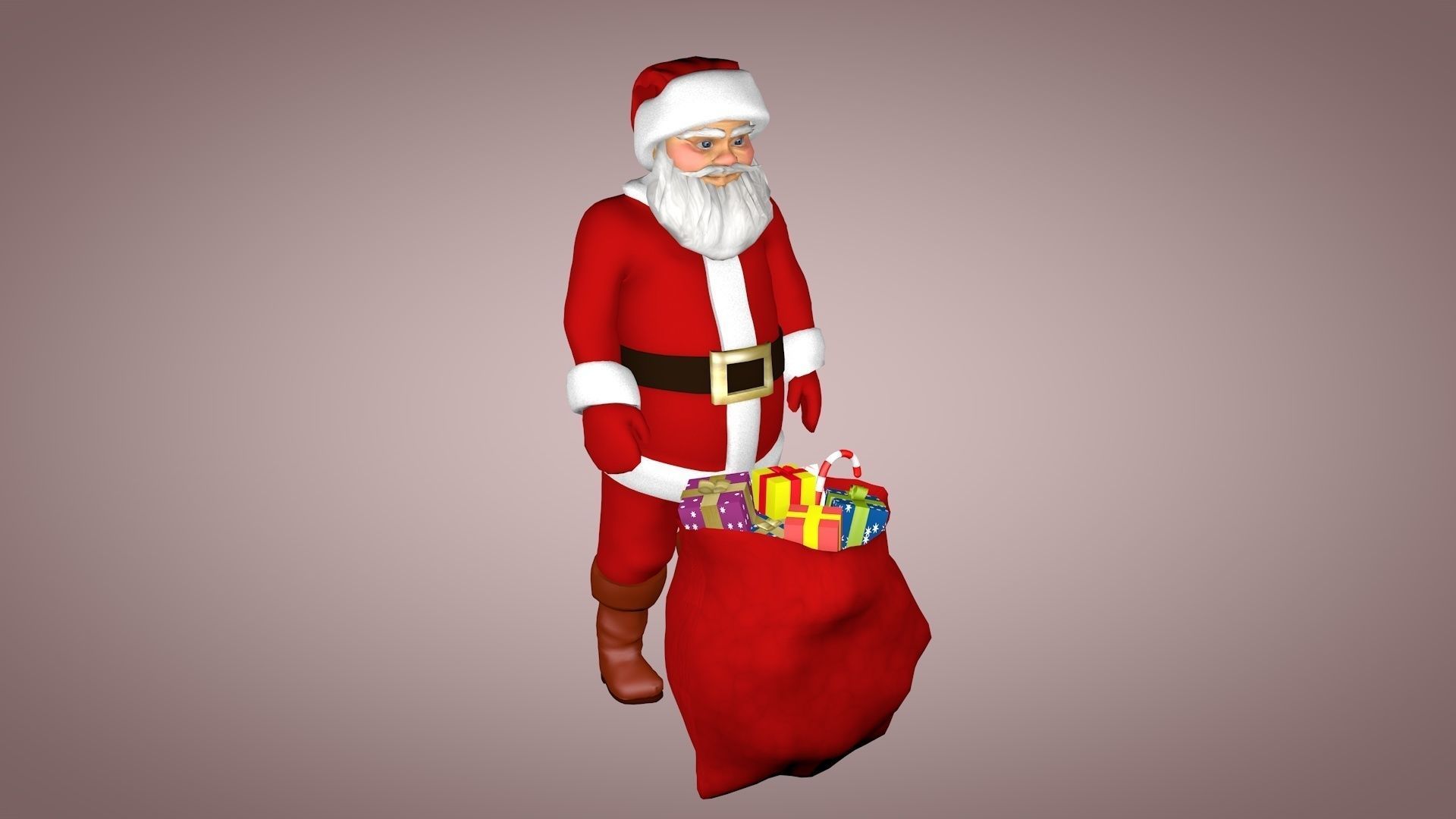 3D asset animated Santa Claus | CGTrader