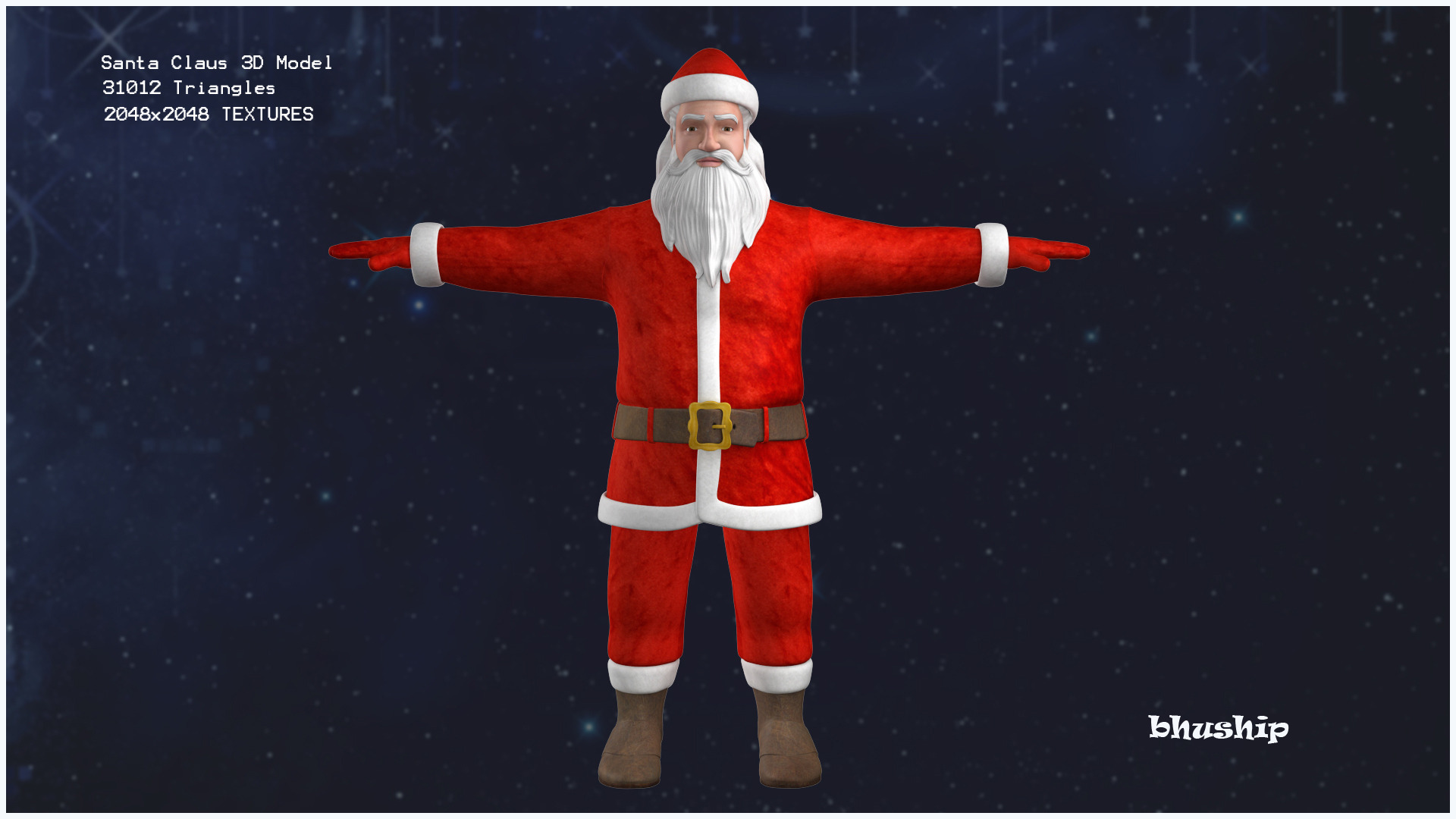 Santa Claus 3D Model by bhuship | 3DOcean