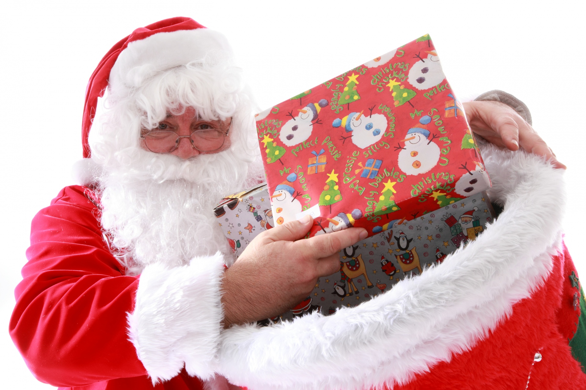 Santa With Christmas Presents Free Stock Photo - Public Domain Pictures
