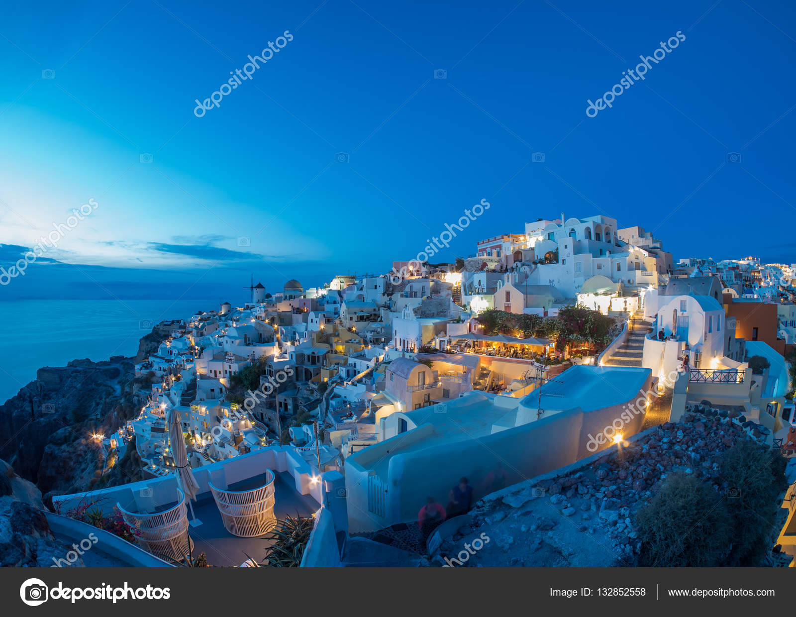 Santorini island Greece — Stock Photo © netfalls #132852558