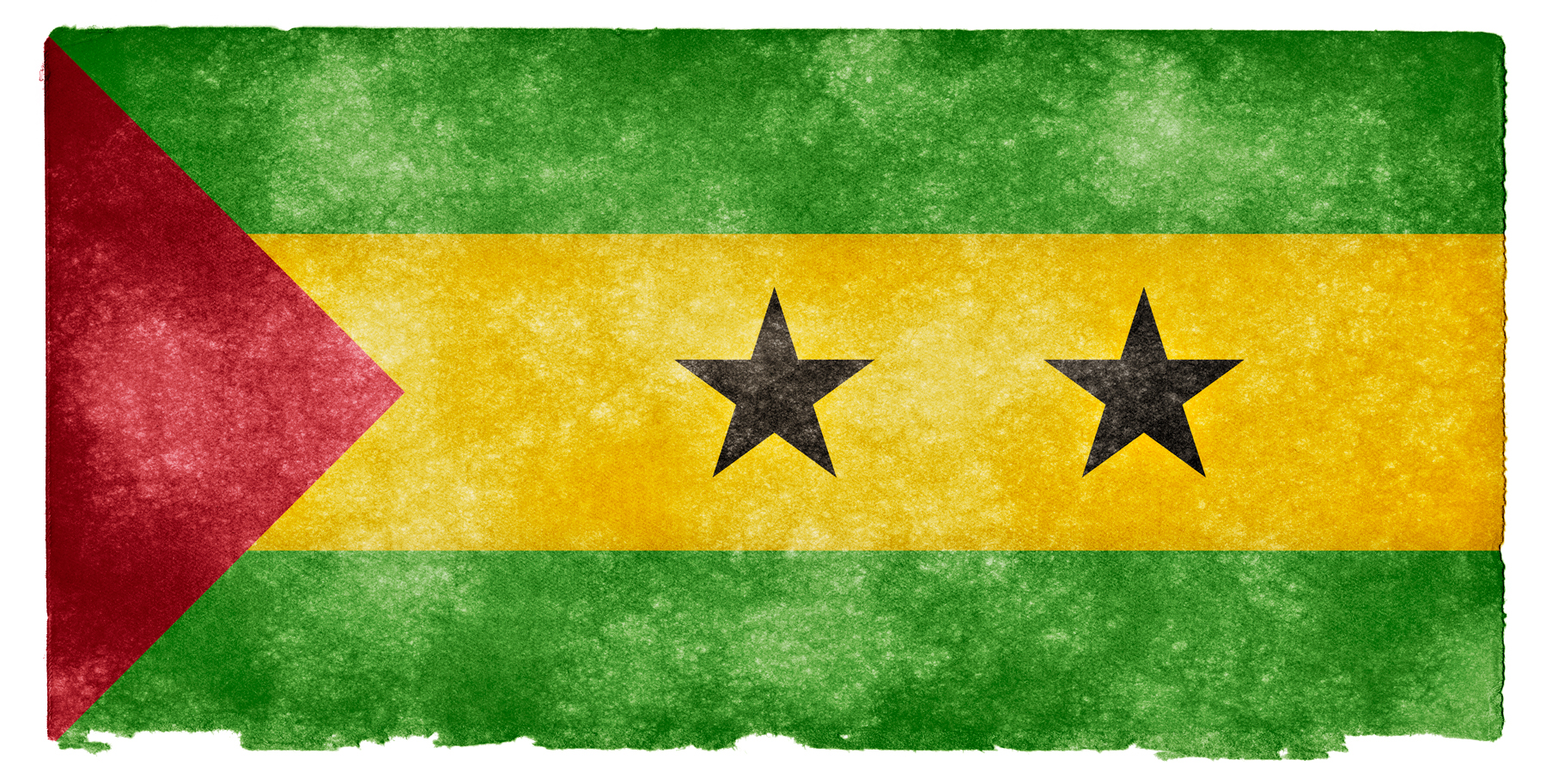 Sao Tome and Principe Grunge Flag, Africa, Sheet, Page, Paper, HQ Photo