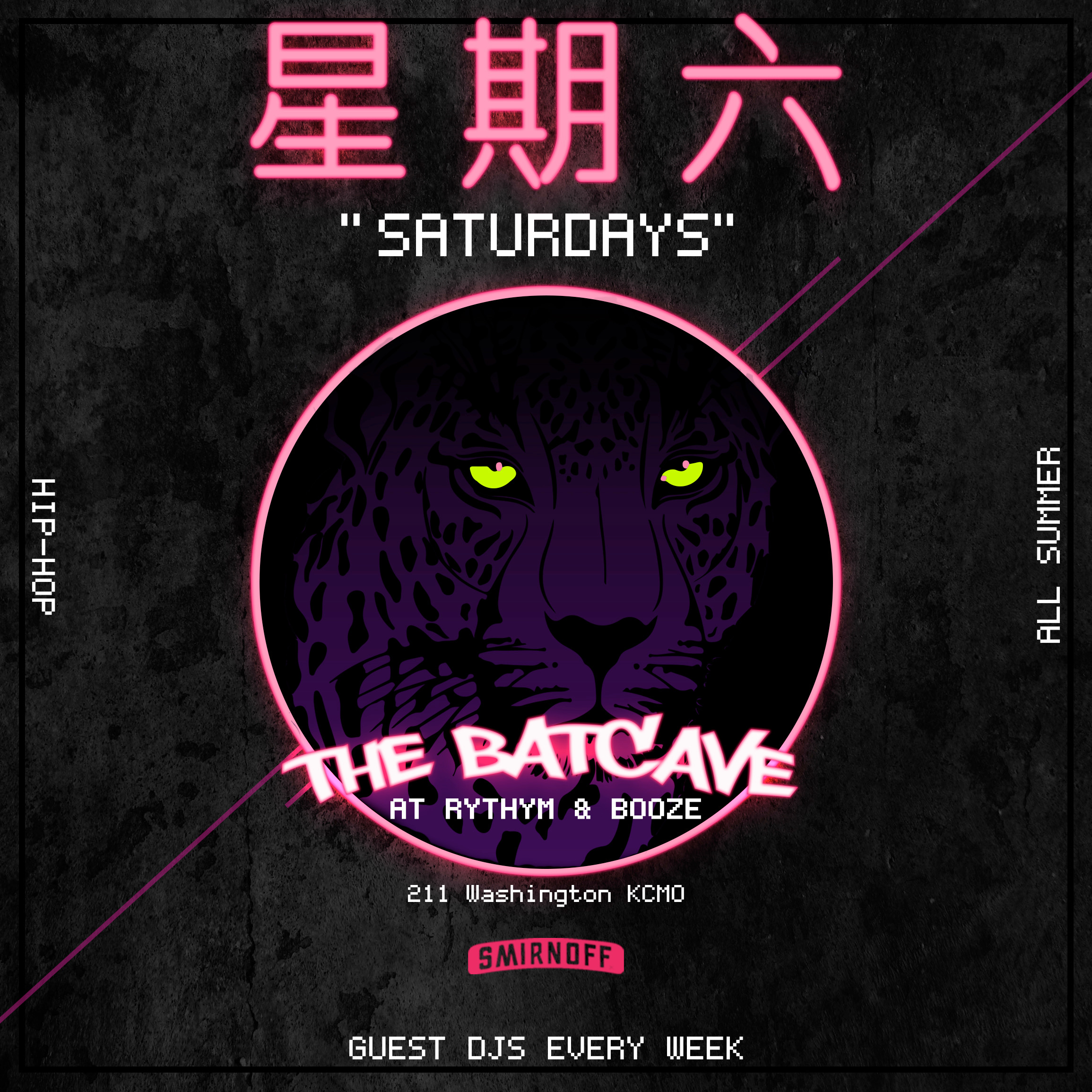 Saturday Hip Hop @The BatCave - Rhythm & Booze