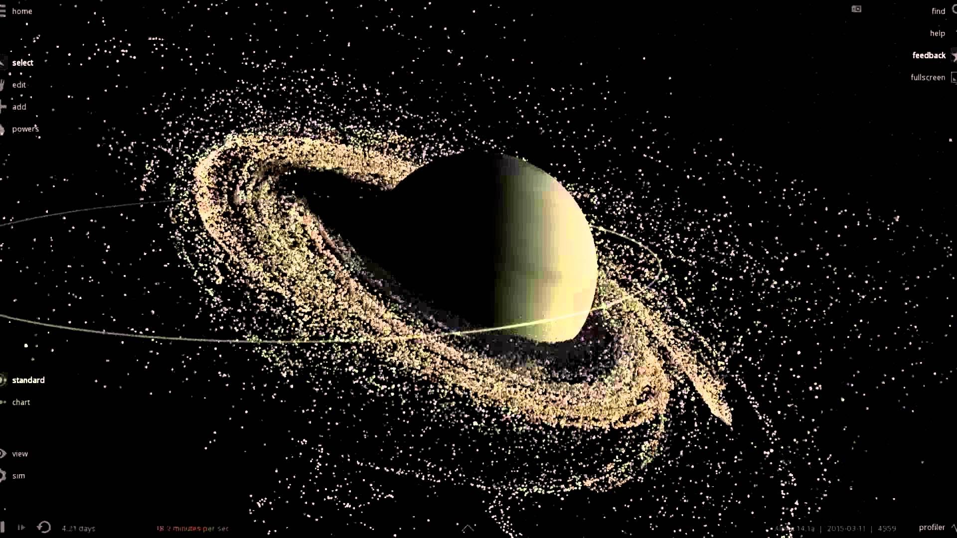 Saturn's Rings Destroyed by Uranus (Universe Sandbox 2) - YouTube