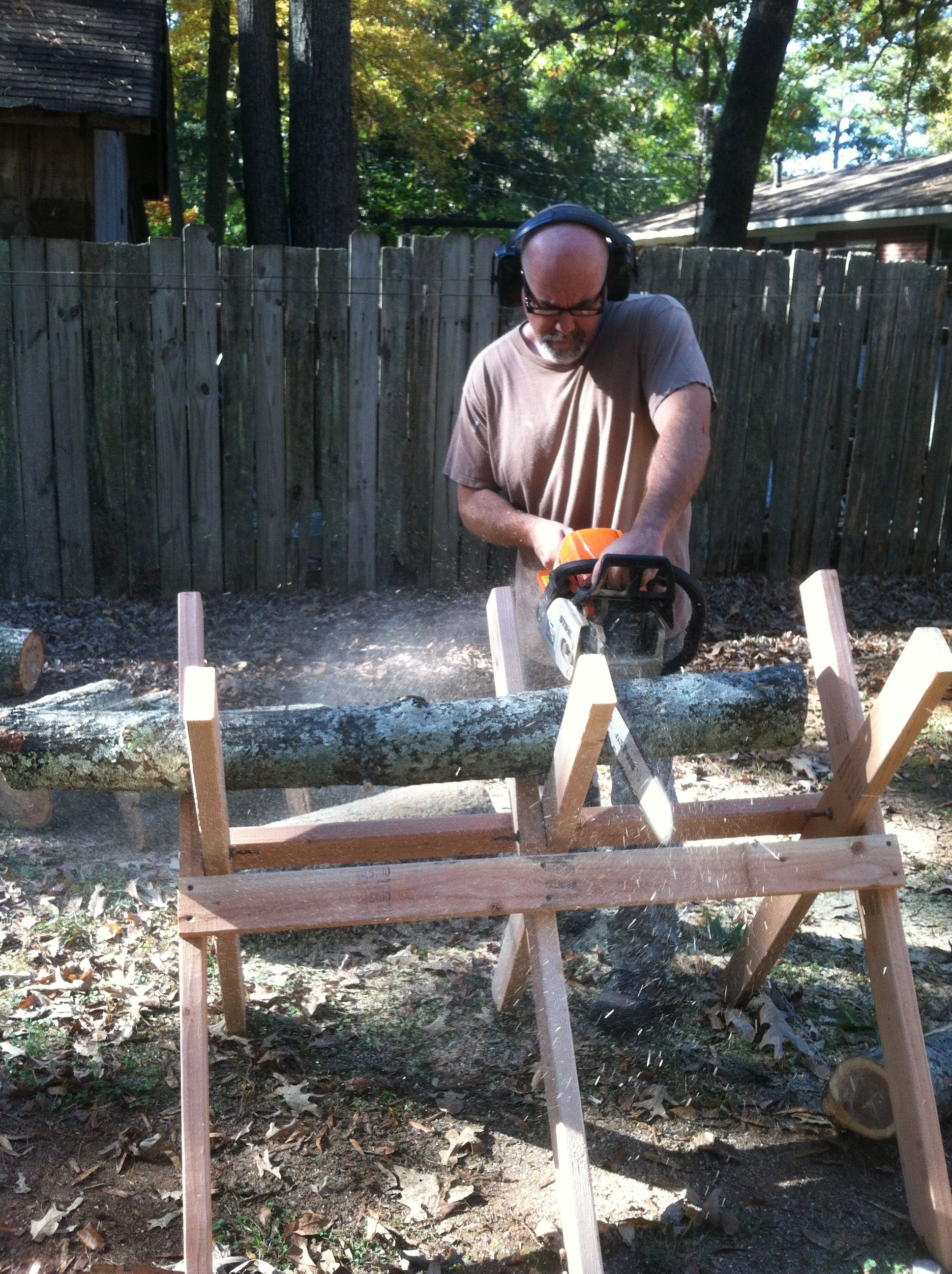Building a Sawbuck: Work Smarter in the Woodpile | Backyard fences ...