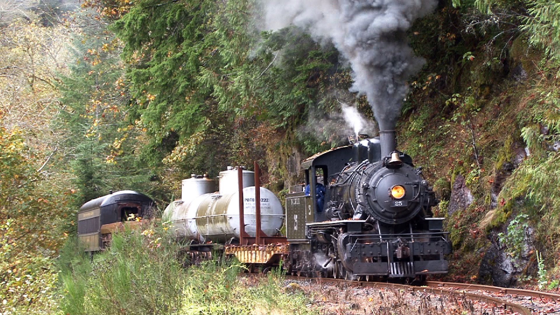 Steam on the Oregon Coast Scenic Railroad - YouTube