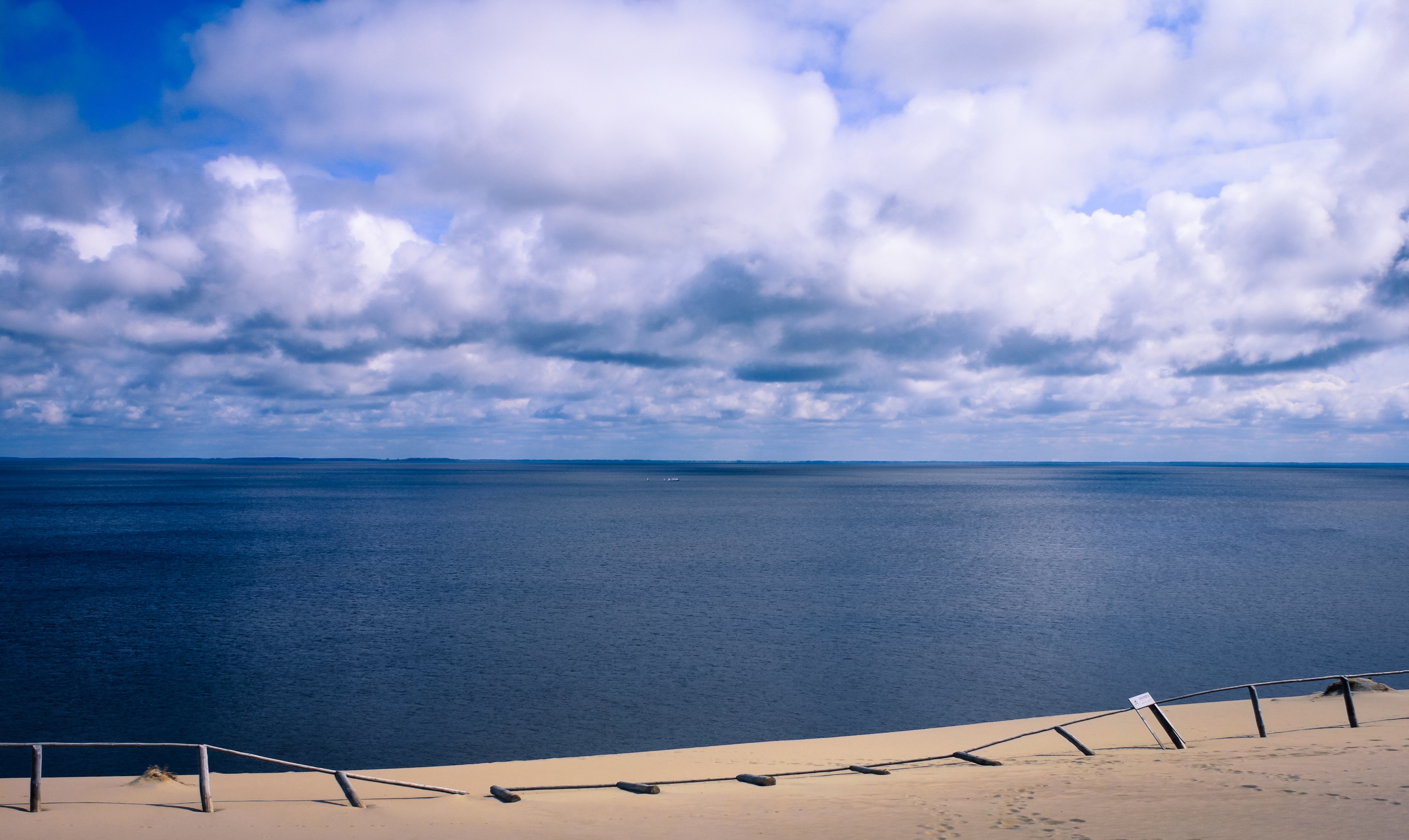 Scenic view of sea against sky photo