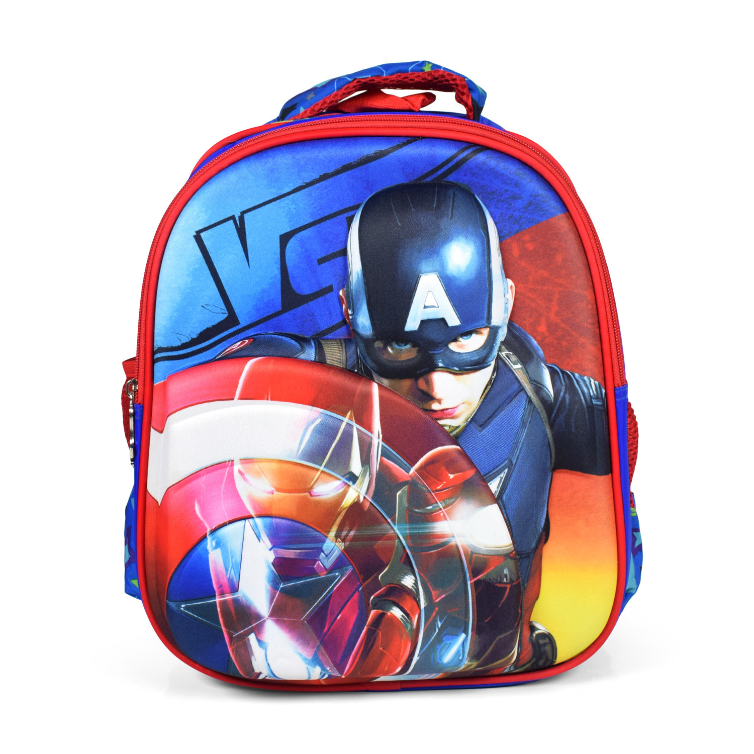 Sweet & Honey 3D Avengers School Bag (Blue/Red) - 35 Inch